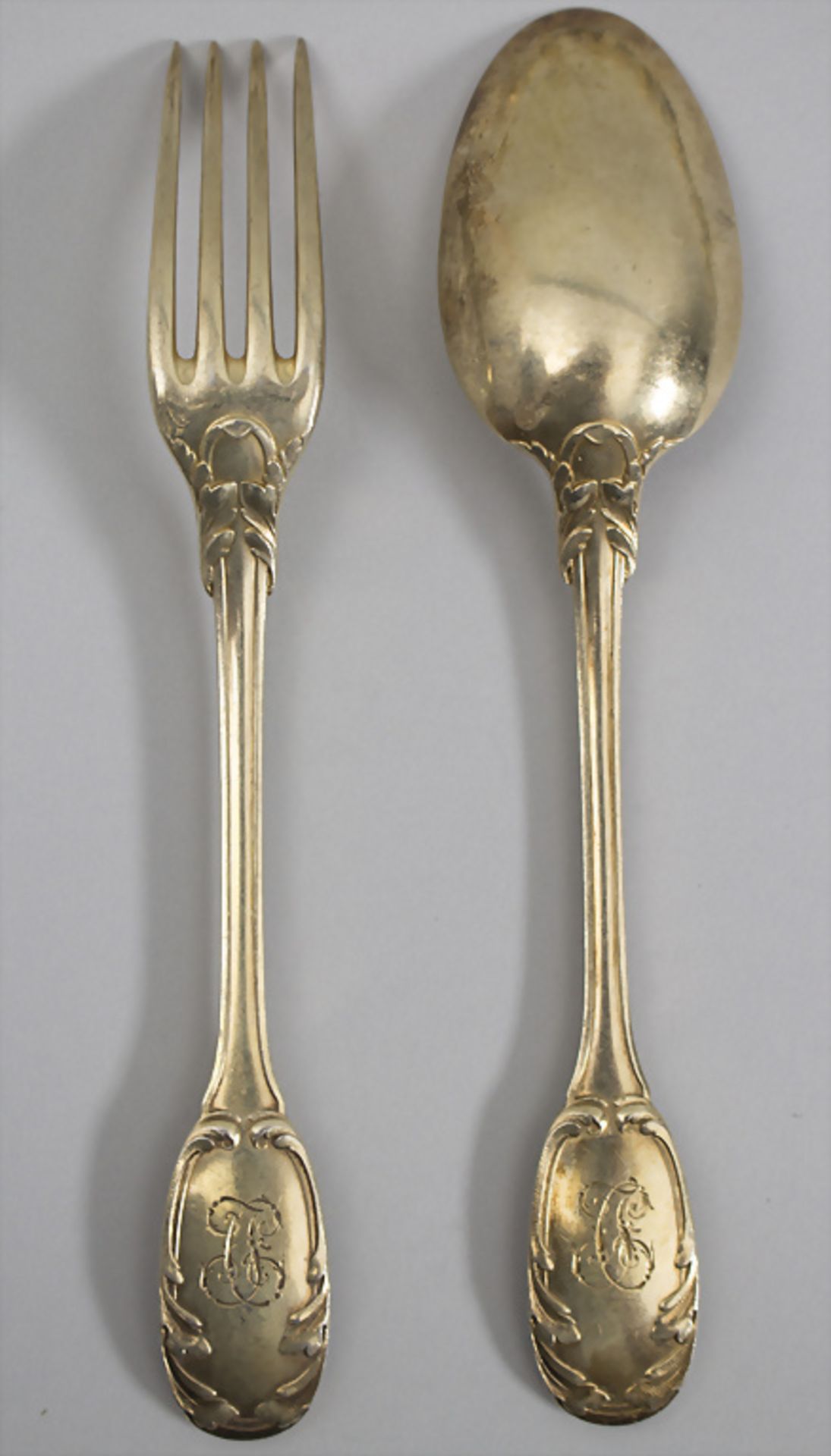 Jugendstil Silberbesteck für 16 Personen / 32 pieces of silver cutlery, Robert Linzeler, ... - Image 3 of 7