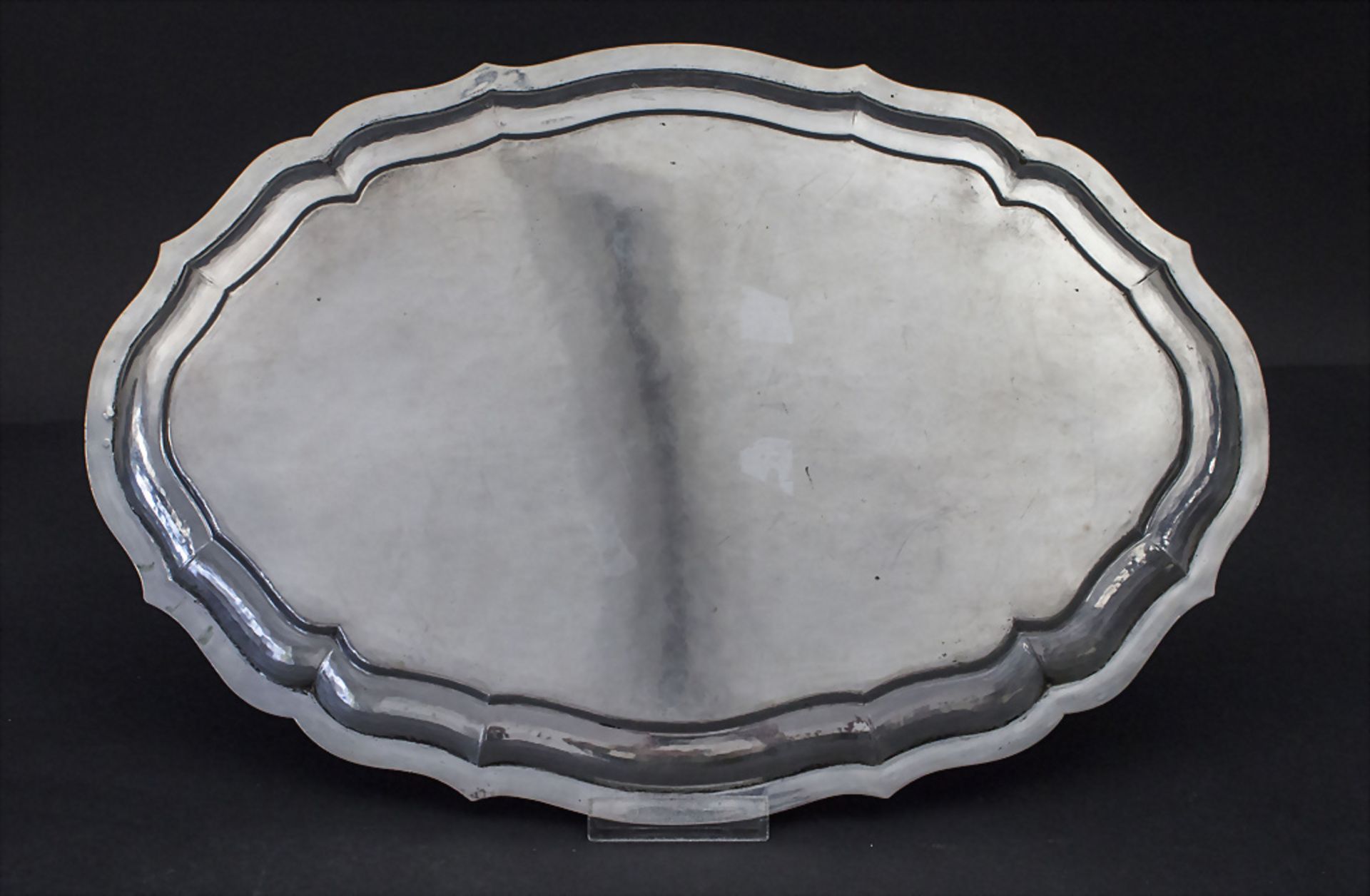 Silbertablett / A silver tray, Budapest, um 1900 - Image 2 of 3