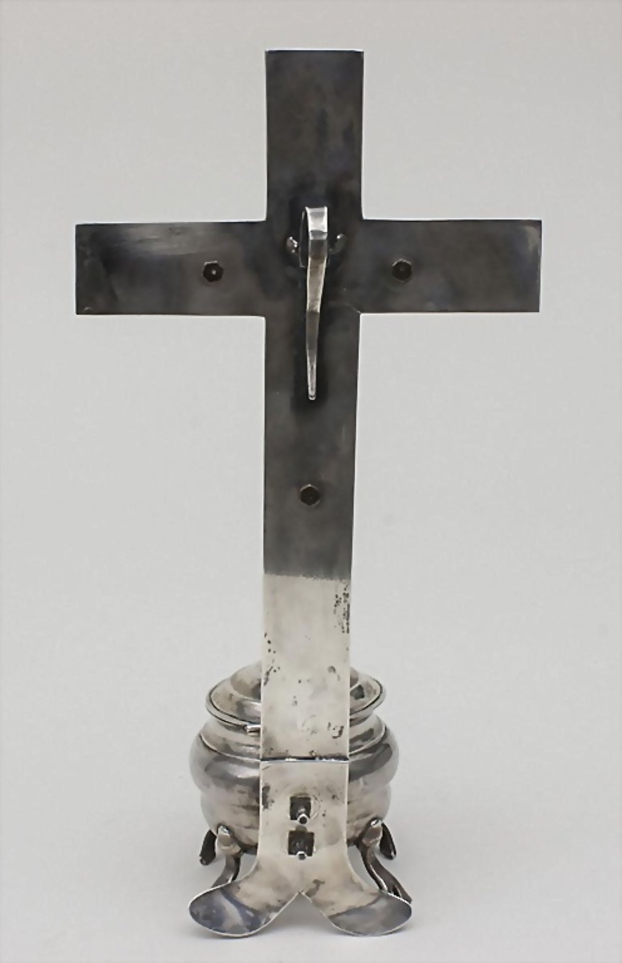 Weihwasserbehälter mit Kruzifix / Holy Water Basin with Crucifix, Paris 1800 - Bild 4 aus 4