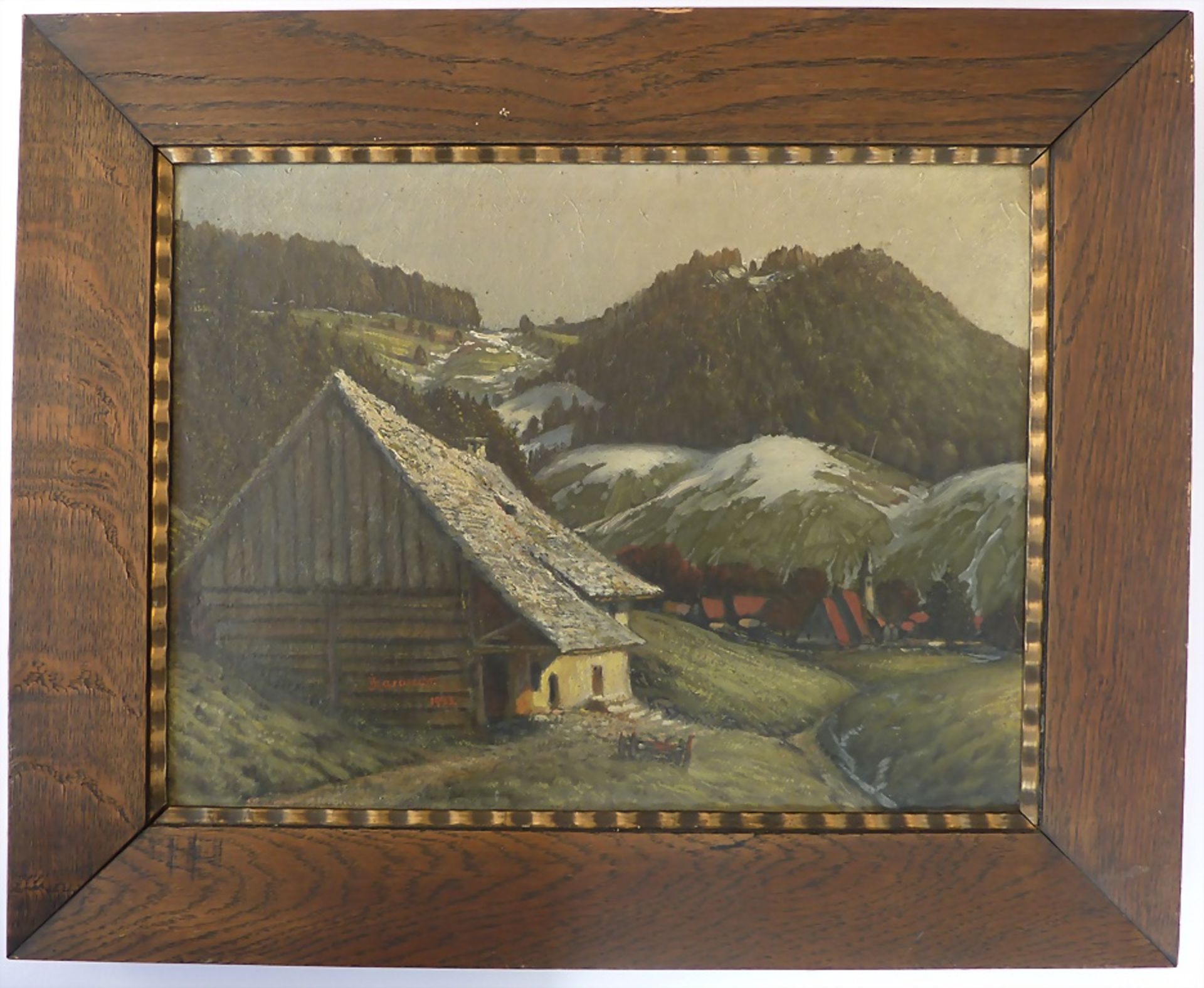 J. HARBRECHT, 'Opferdingen im Krottenbachtal - Märzschnee', 1923 - Image 2 of 5