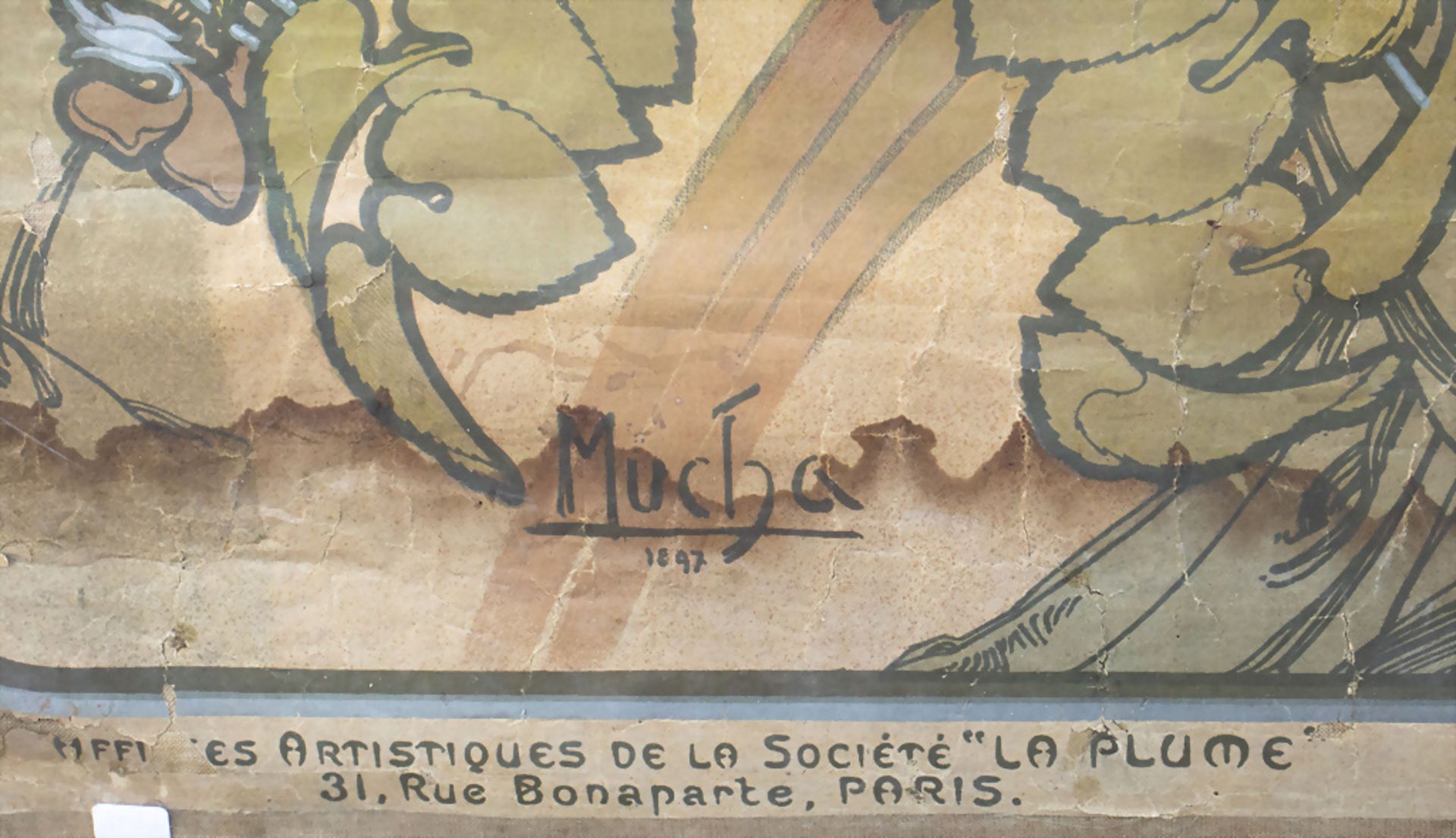 Plakat 'MONACO-MONTE-CARLO', Alfons Maria Mucha (1860-1939), um 1900 - Bild 6 aus 8