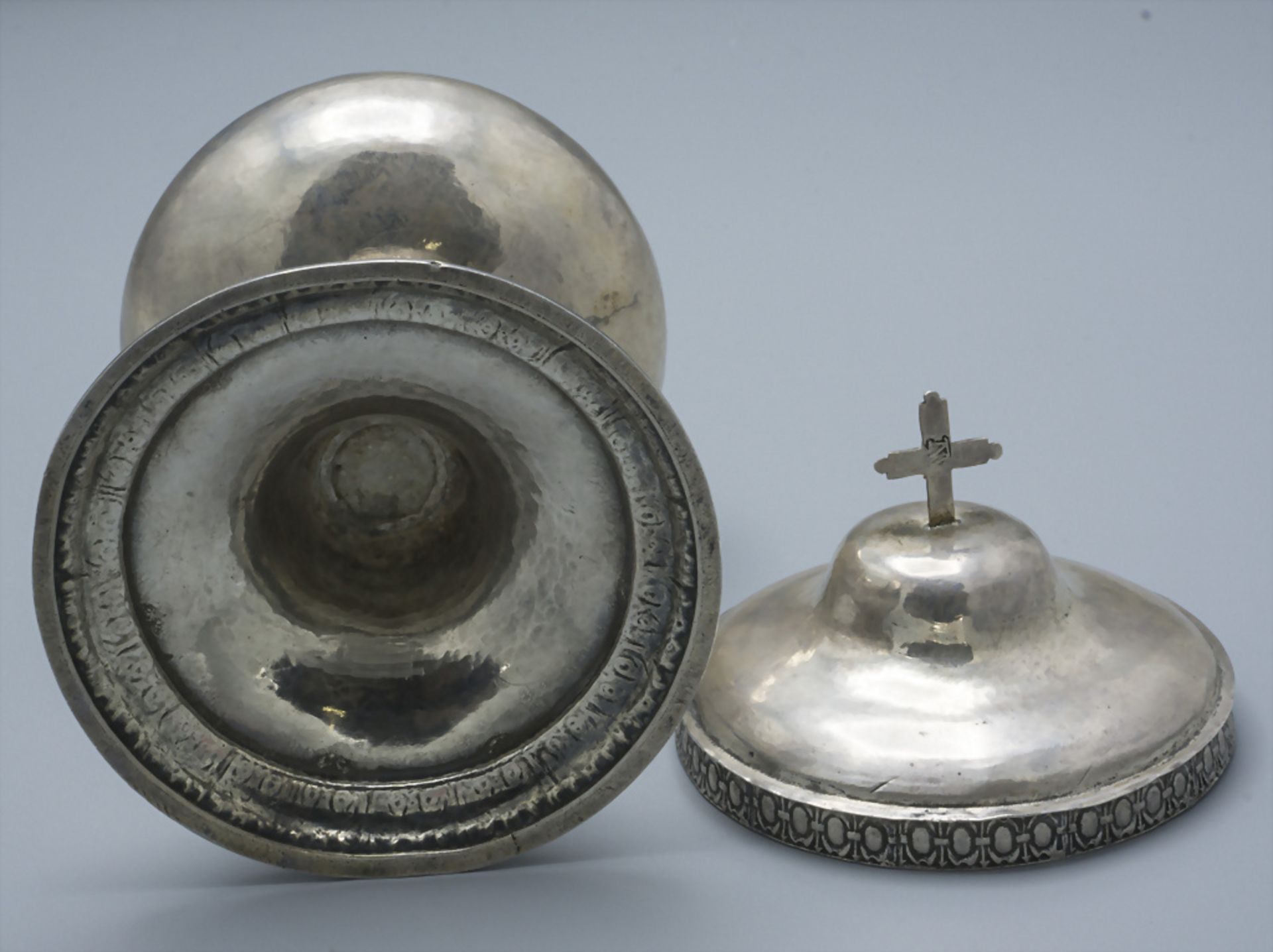 Ziborium / Ciboire en argent massif / A silver ciborium, um 1800 - Image 4 of 6