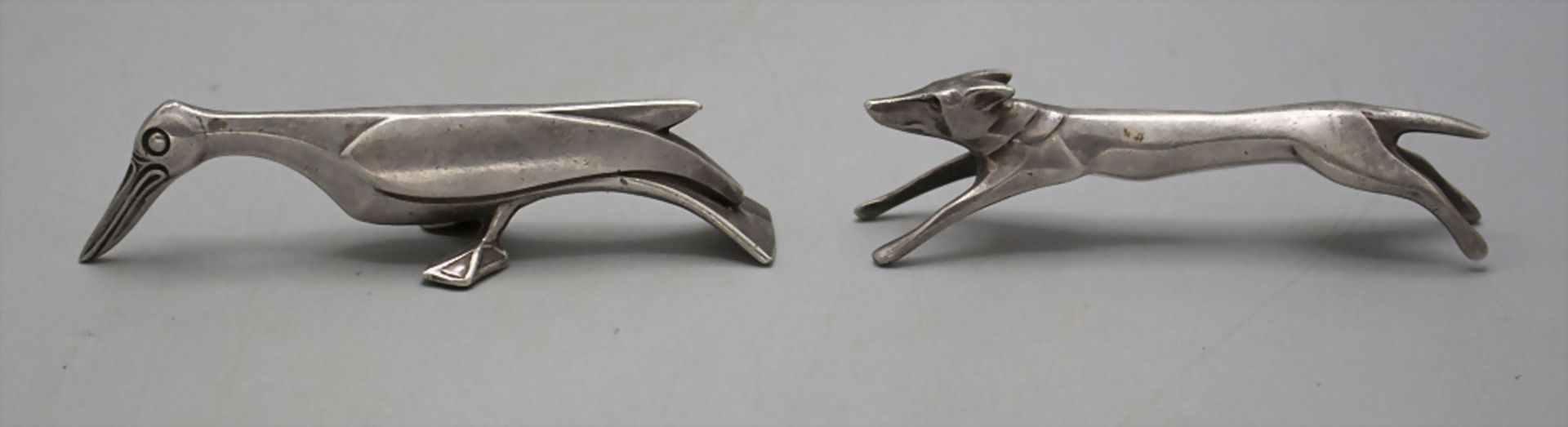 Art Déco Messerbänke / Art Deco knife rests, Gallia, Christofle & Cie., Paris, um 1930 - Image 4 of 5