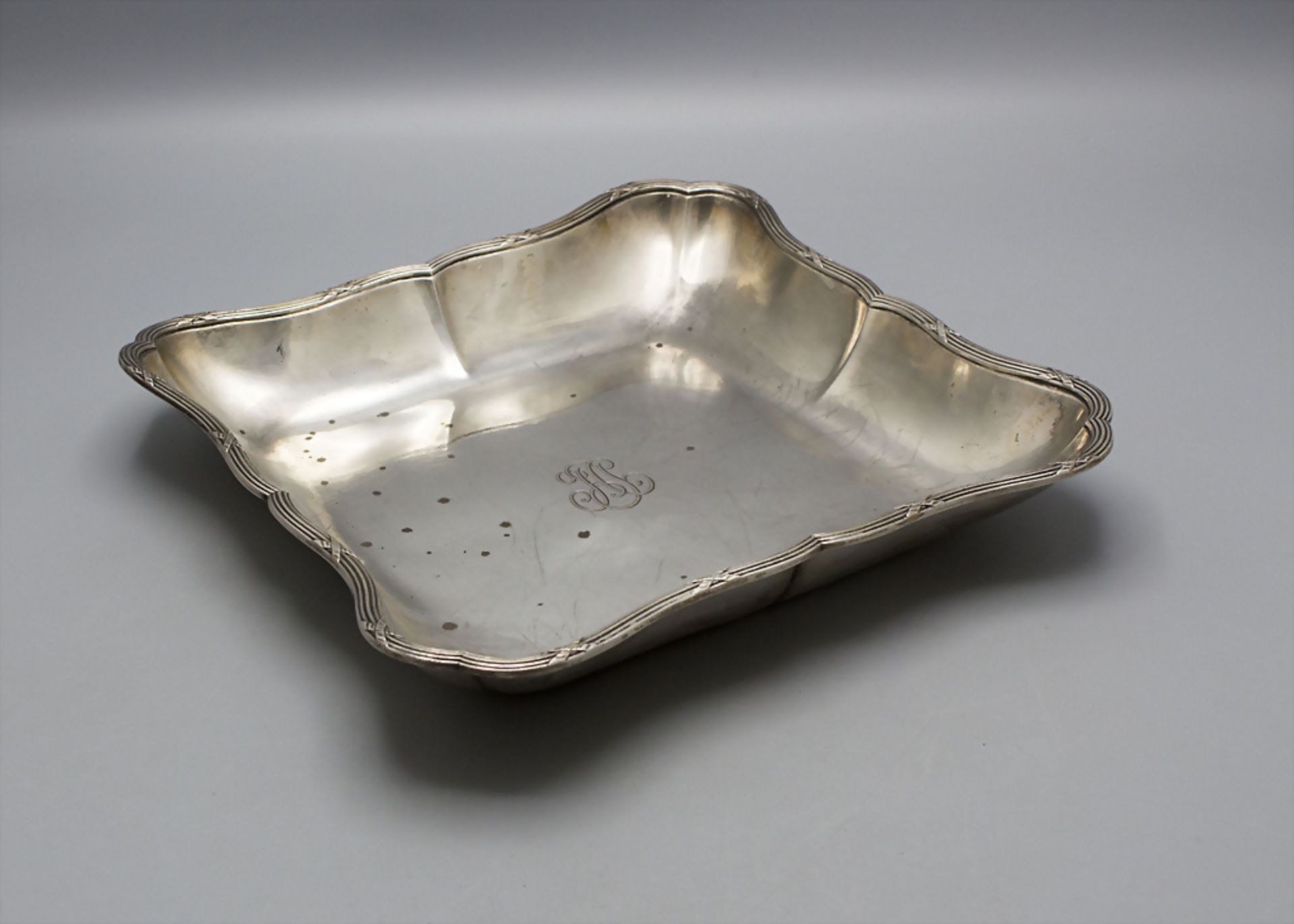 Silberschale / A silver bowl, Berger & Nesme, Lyon, um 1890 - Image 2 of 4