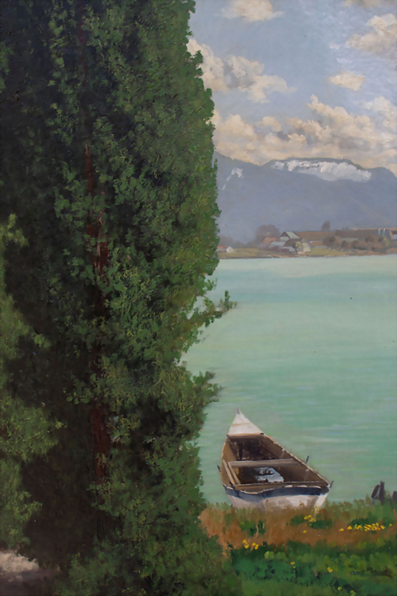 Philipp Sen. GRAF (Würzburg 1874-1947 Prien am Chiemsee), 'Chiemsee Fraueninsel', um 1930 - Bild 4 aus 8