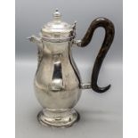 Barock Kaffeekanne / A Baroque silver coffee pot, Jac. Wilh. Kolb, Augsburg, 1768-1782