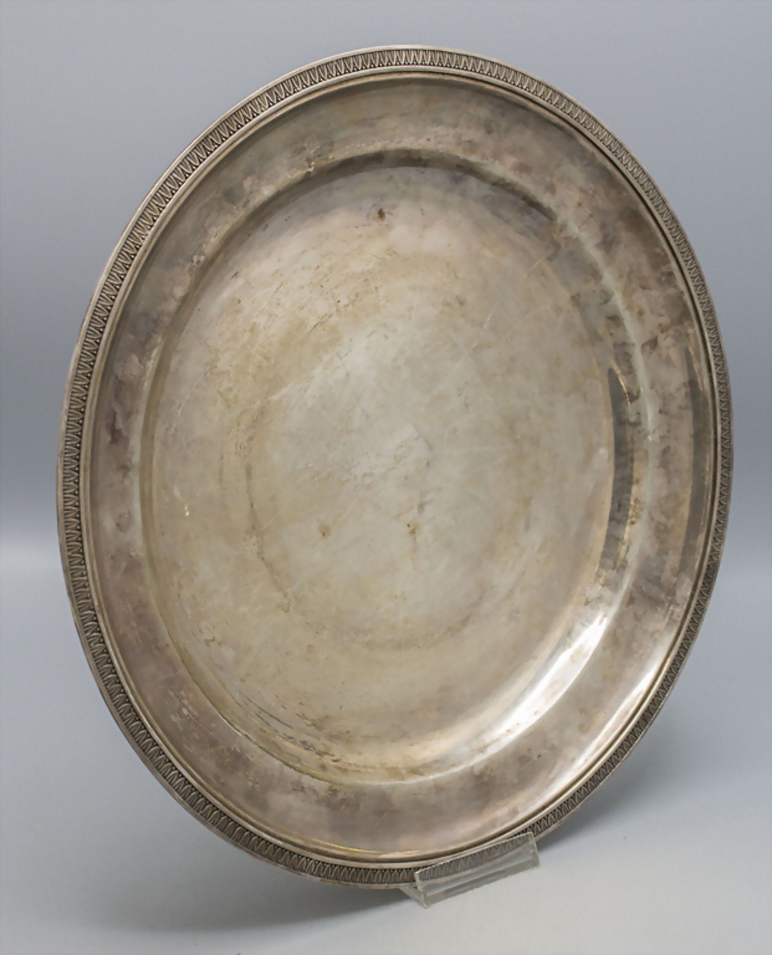 Große Platte / A large silver tray, Frankreich, 19. Jh. - Bild 2 aus 5