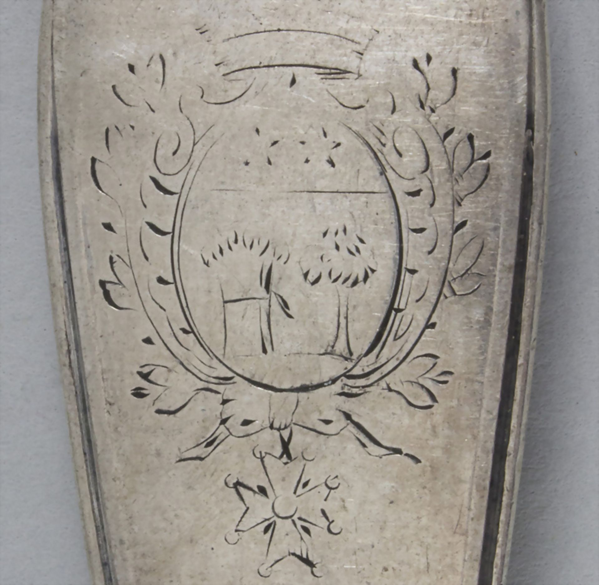 25 tlg. Silberbesteck / 25 pieces of silver cutlery, Imlin, Straßburg / Strasbourg, 1778 - Bild 5 aus 6