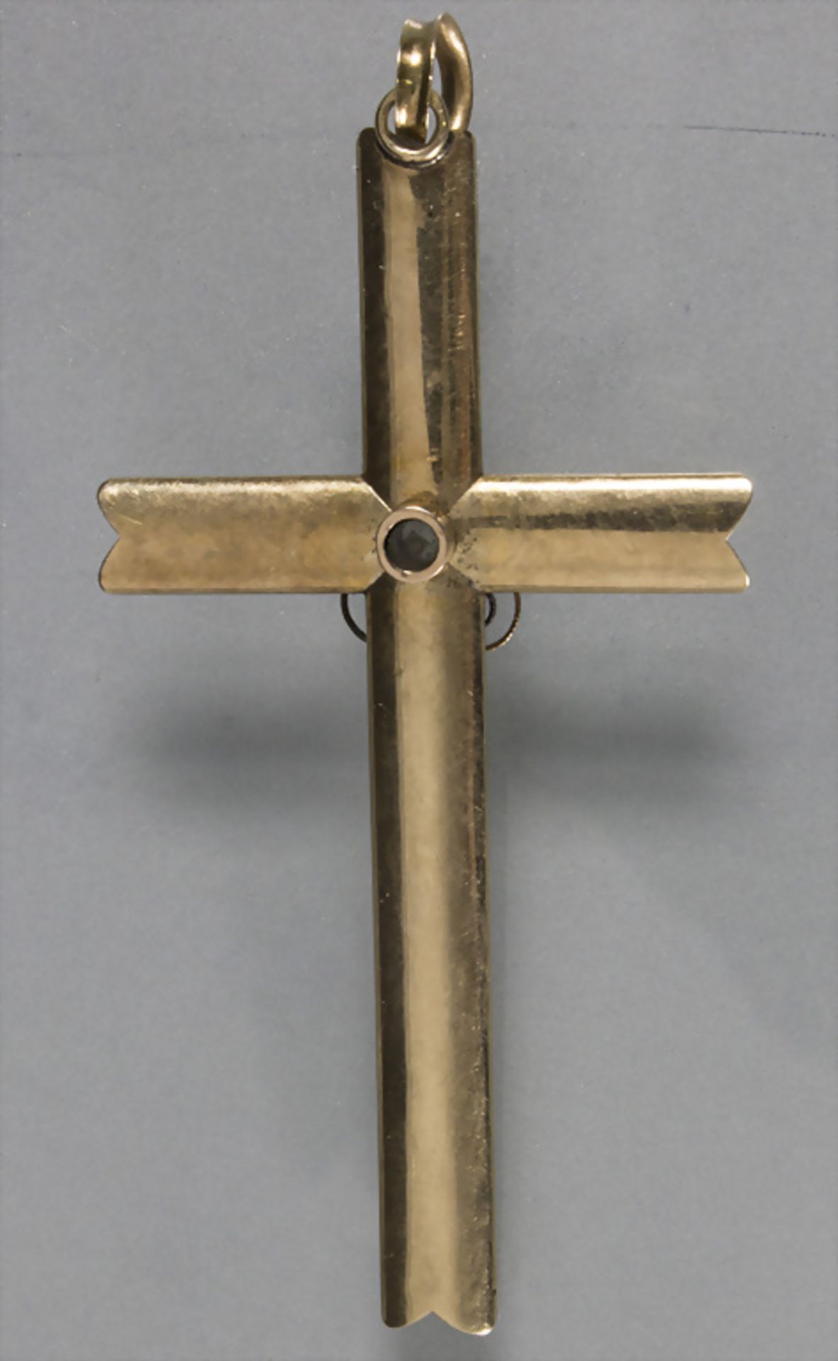 Kreuz Anhänger / A 14ct gold cross pendant - Bild 2 aus 2