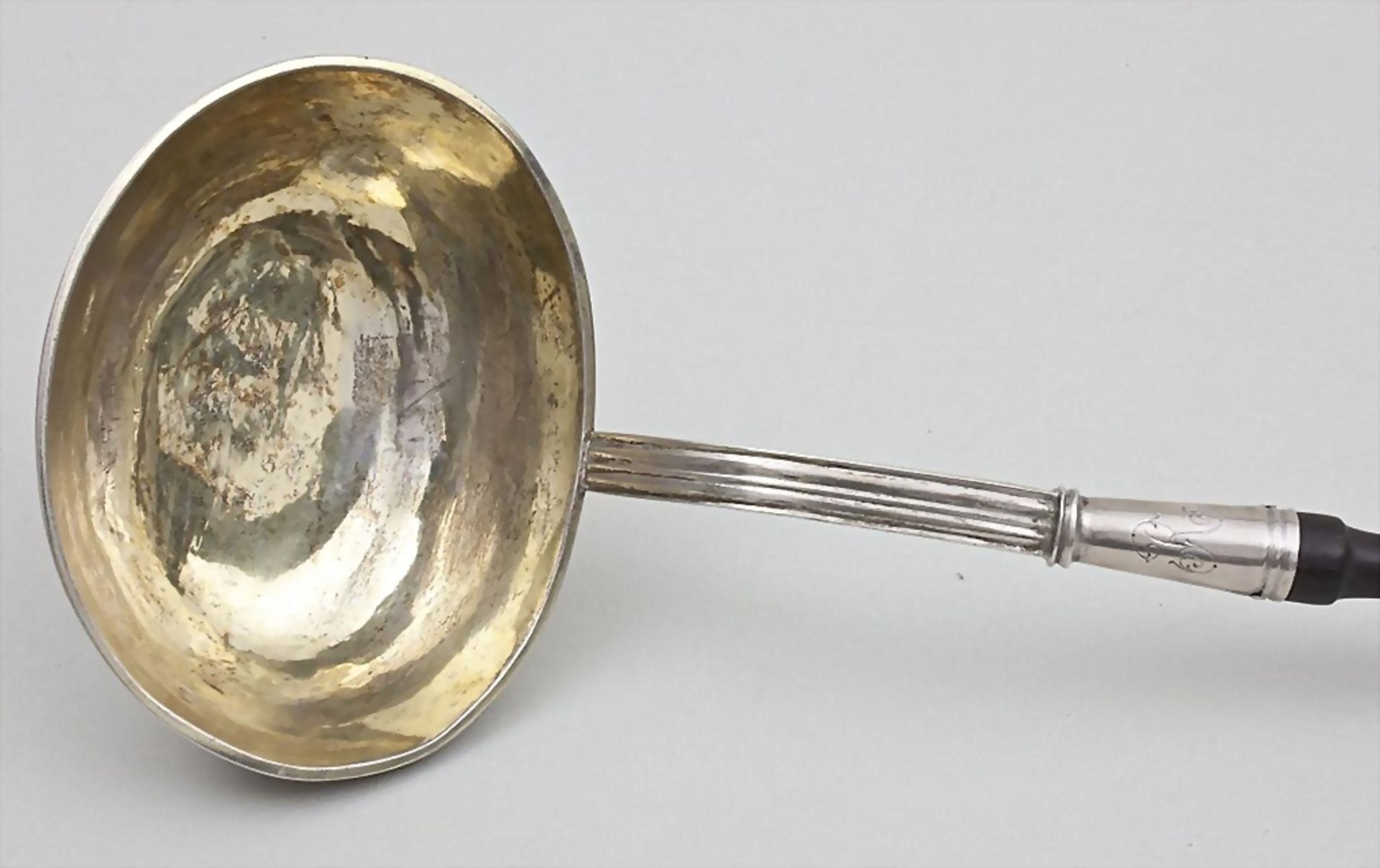 Kelle / A silver ladle, deutsch, Anfang 19. Jh. - Bild 2 aus 3