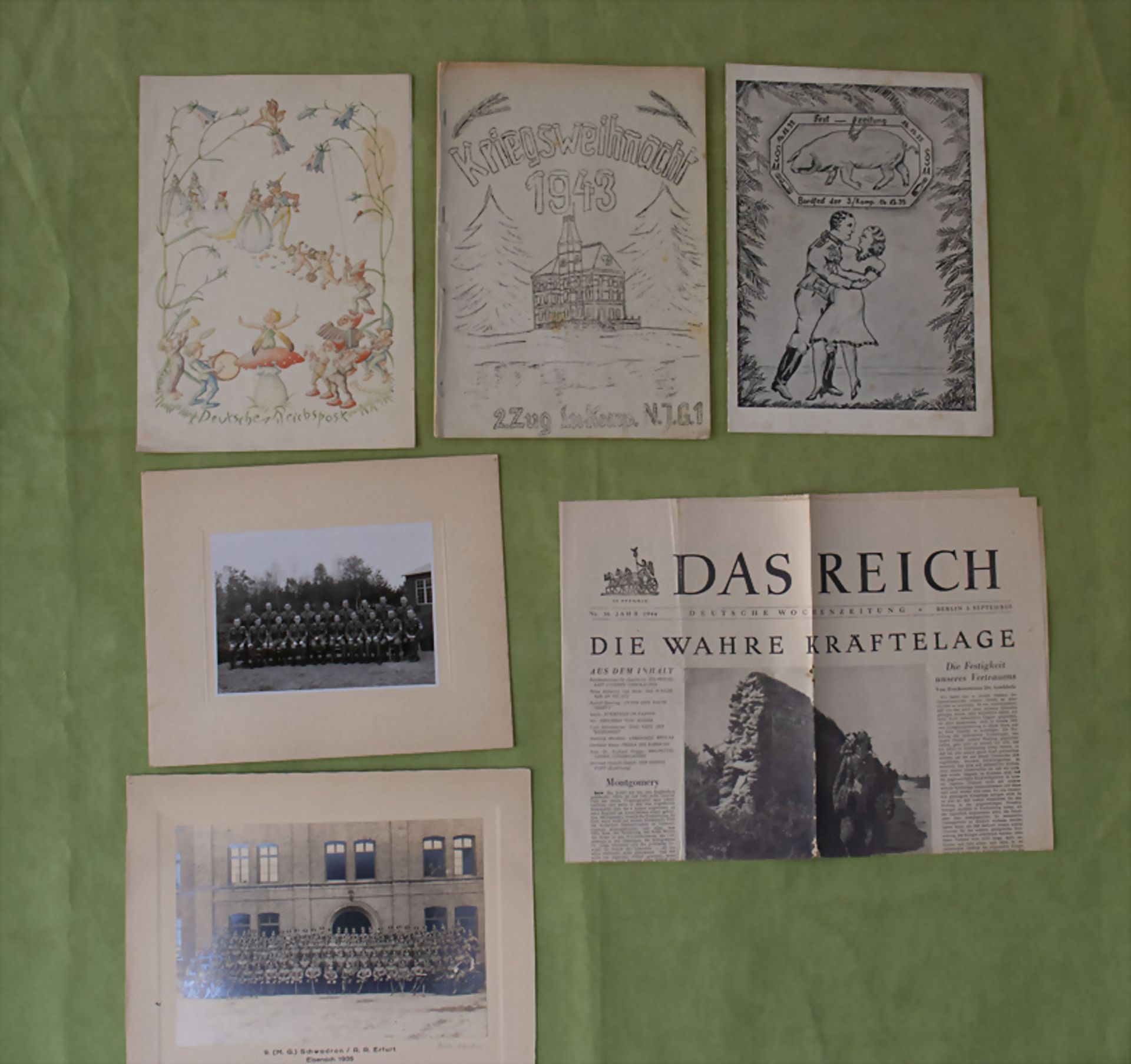 Sammlung Dokumente und Fotografien Drittes Reich / A collection of documents and photographs, ...