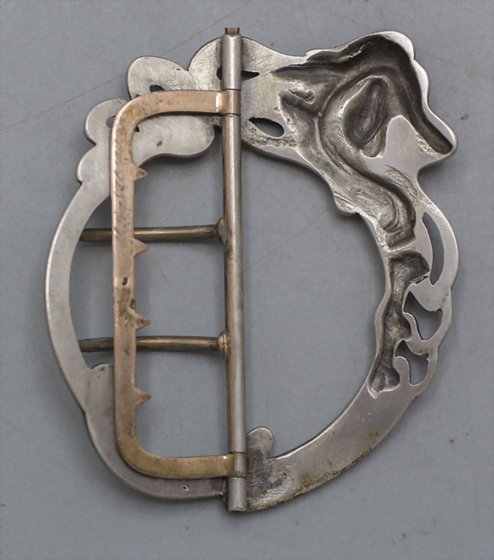 Jugendstil Gürtelschließe / An Art Nouveau belt buckle, Edmont Tetard, Paris, um 1900 - Bild 2 aus 2