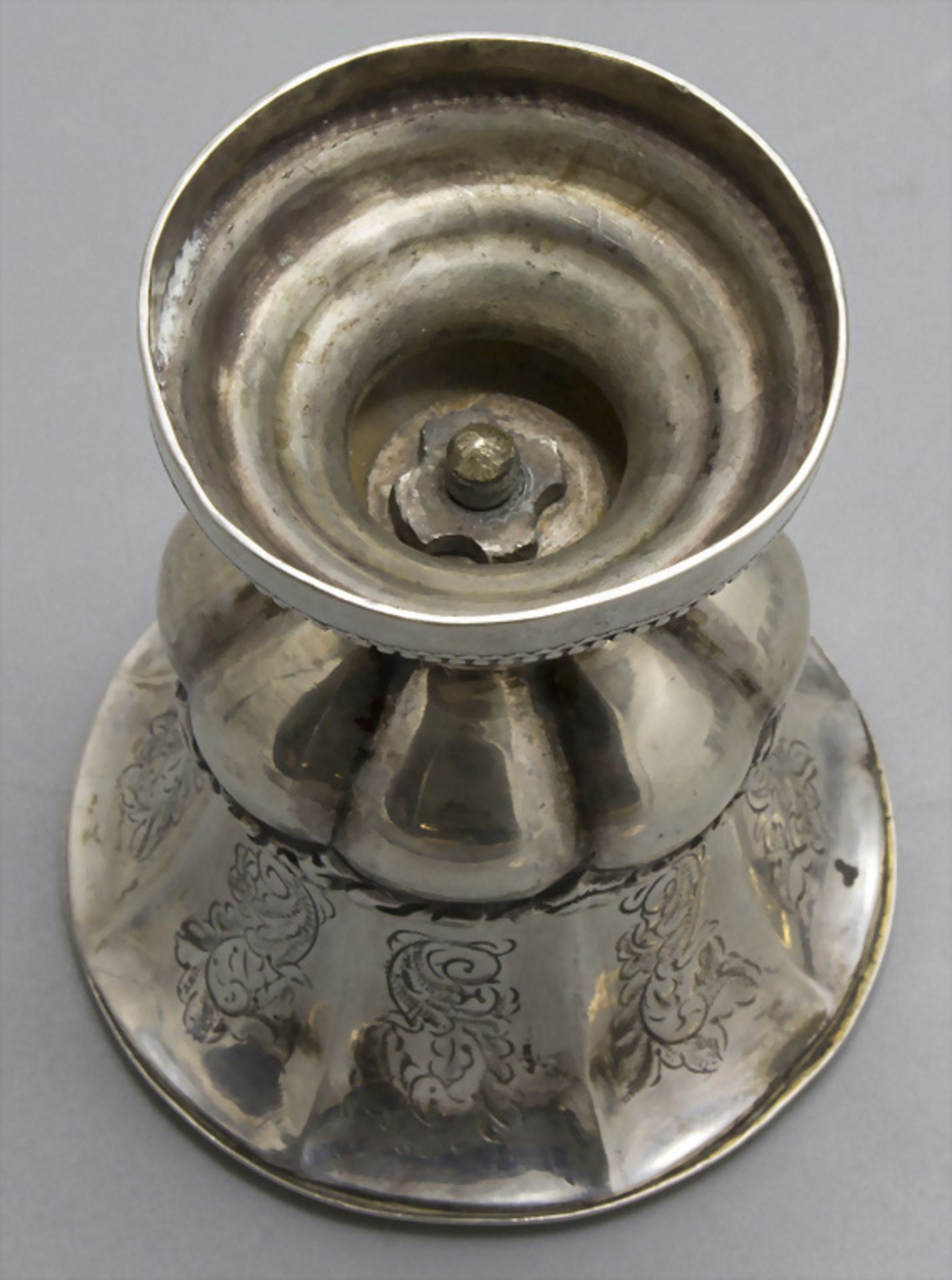 6 Kiddush Becher / 6 silver beaker, Neapel / Napoli / Naples, nach 1834 - Bild 4 aus 5