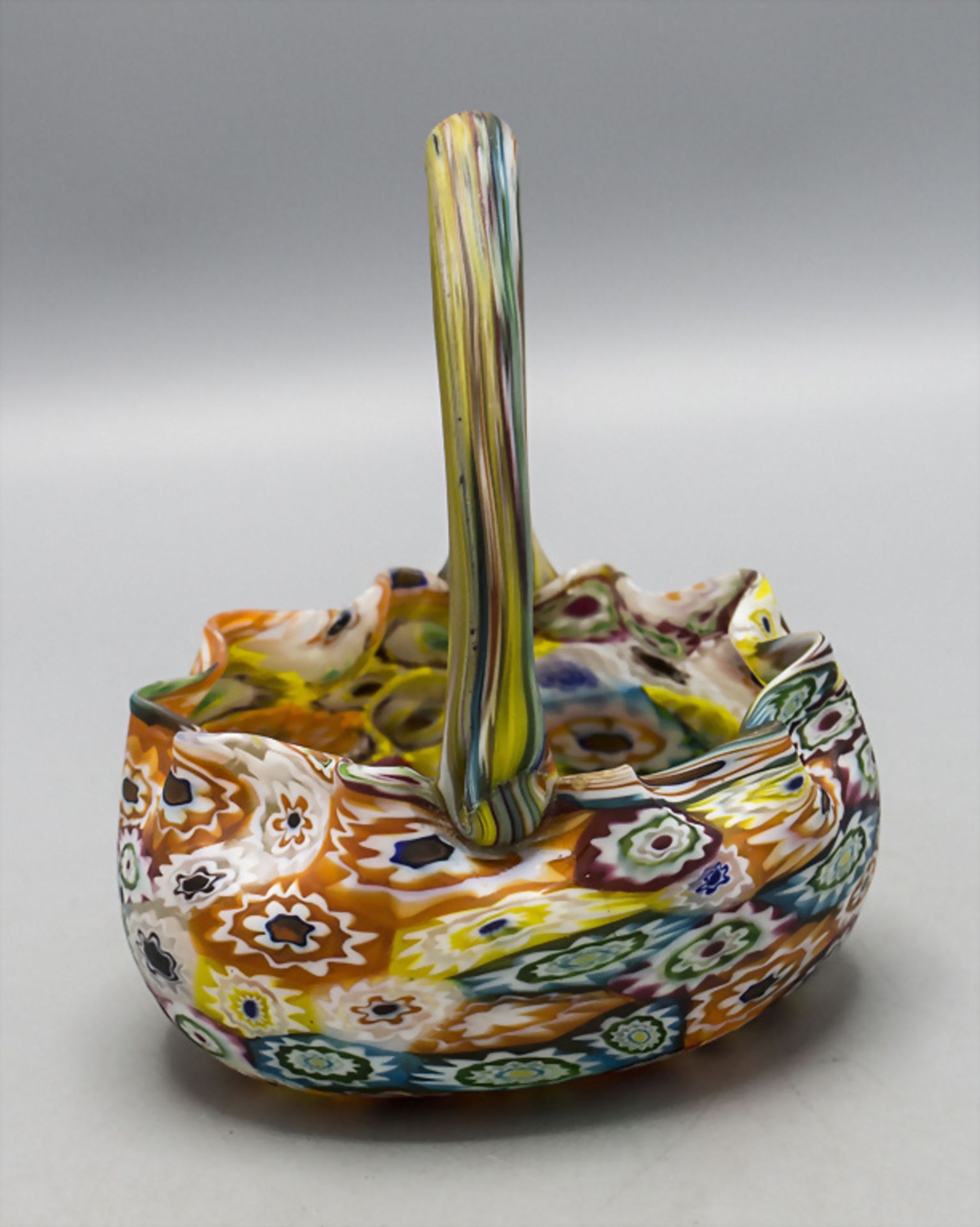 Jugendstil Henkelschale / An Art Nouveau vase with handles, Fratelli Toso, Murano, um 1910 - Bild 2 aus 5