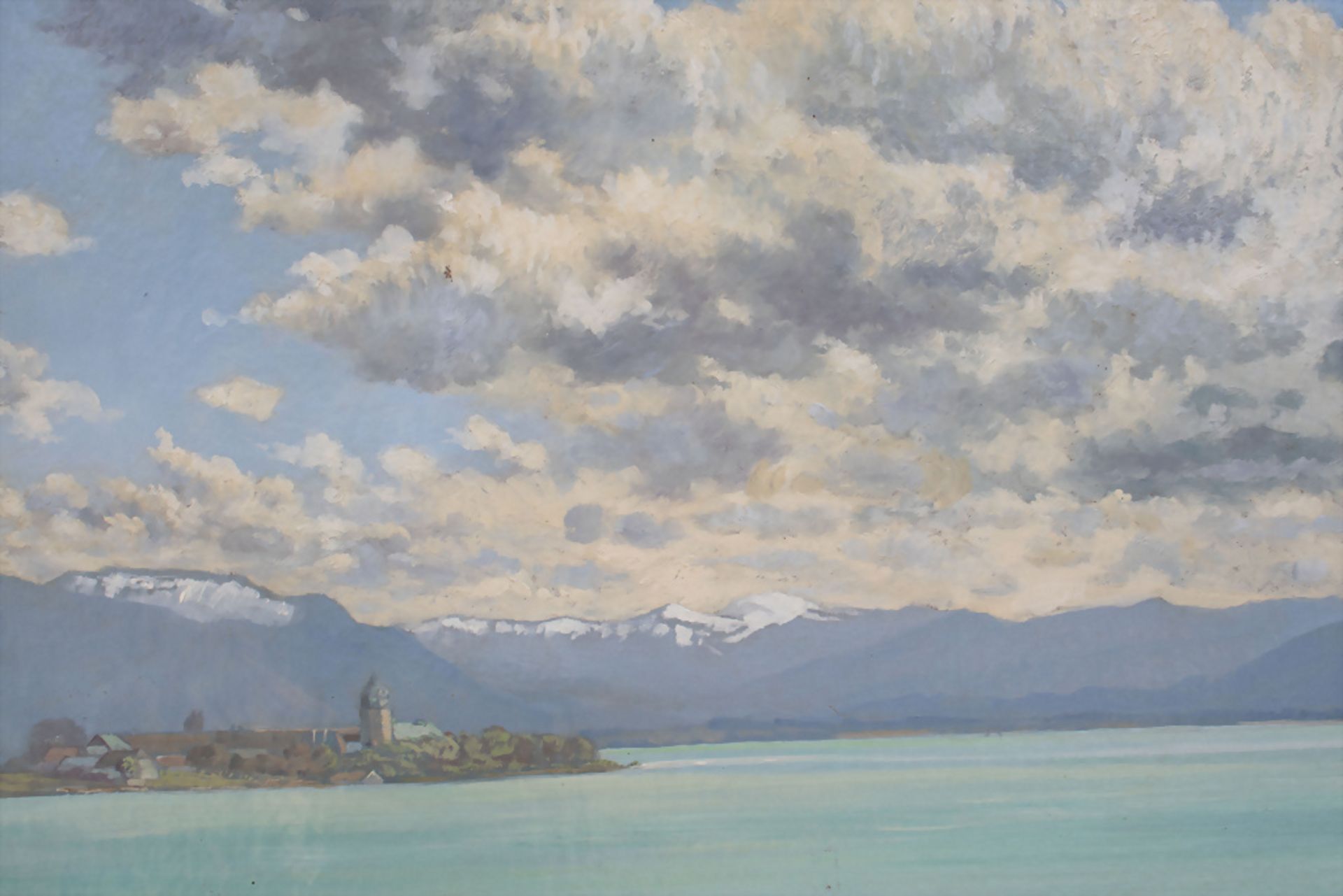 Philipp Sen. GRAF (Würzburg 1874-1947 Prien am Chiemsee), 'Chiemsee Fraueninsel', um 1930 - Bild 6 aus 8