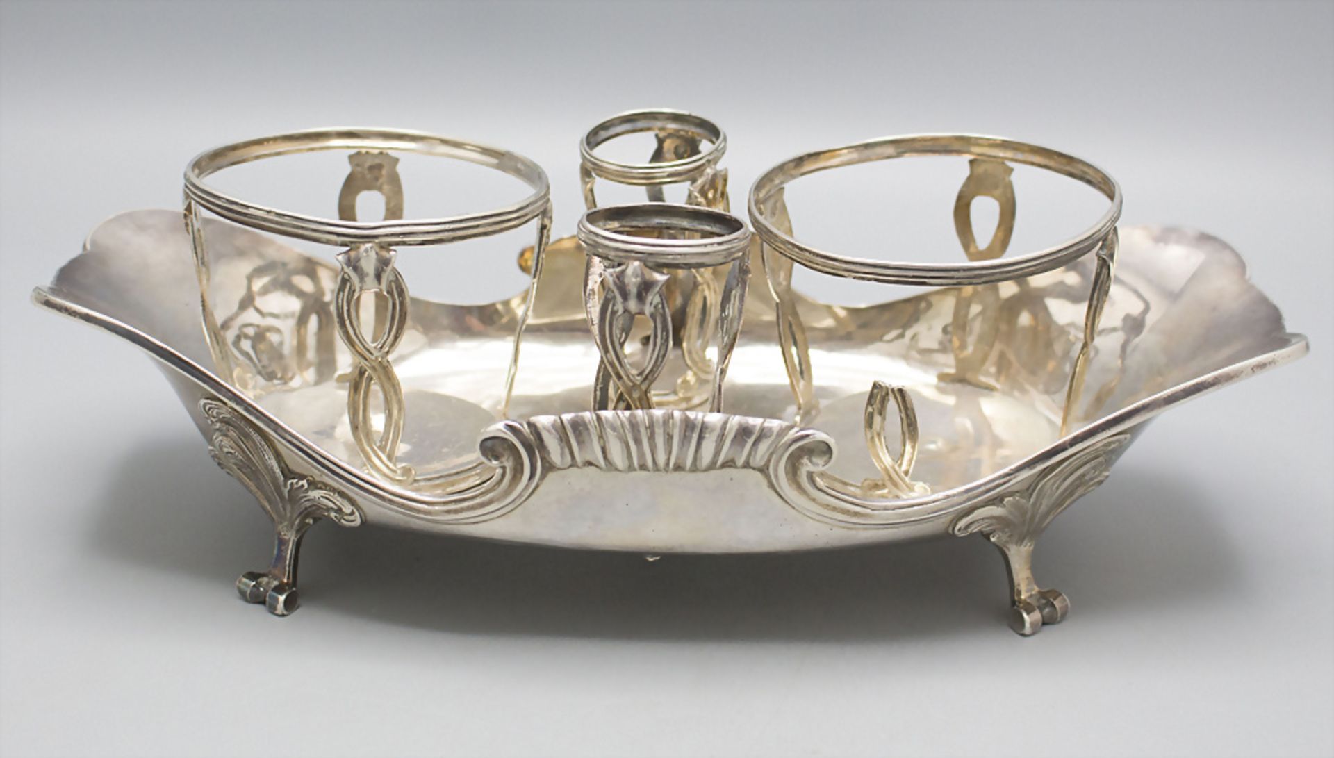 Barock-Menage / A Baroque silver cruet stand, Alexis Micalef, Paris 1755-1756