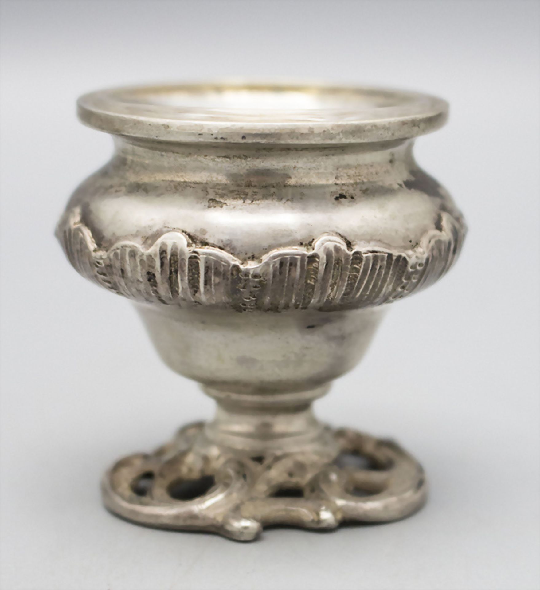 3 Salieren / 3 silver salt cellars, Delheid Frères, Brüssel, Belgien, Ende 19. Jh. - Image 2 of 4