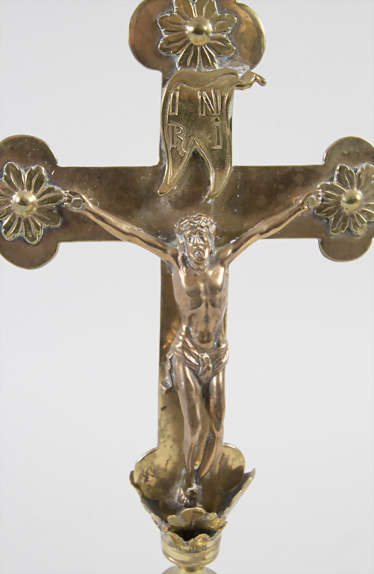 Barock Kruzifix / A Baroque crucifix, deutsch, um 1700 - Image 5 of 6