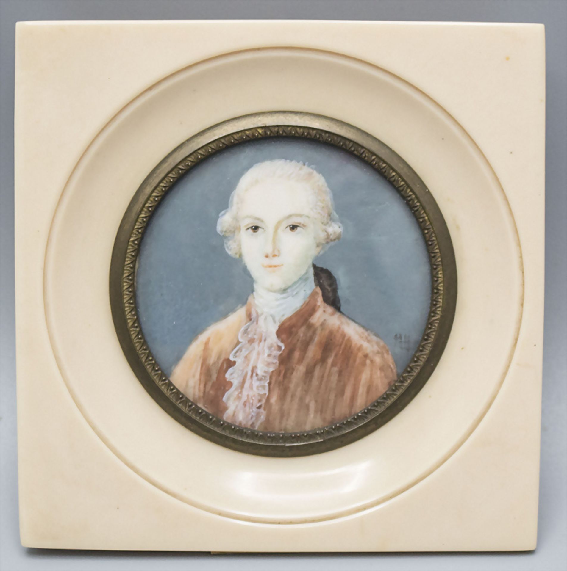 Miniatur Porträt eines jungen wohl engl. Herzogs / A miniature portrait of a young English ... - Bild 2 aus 3