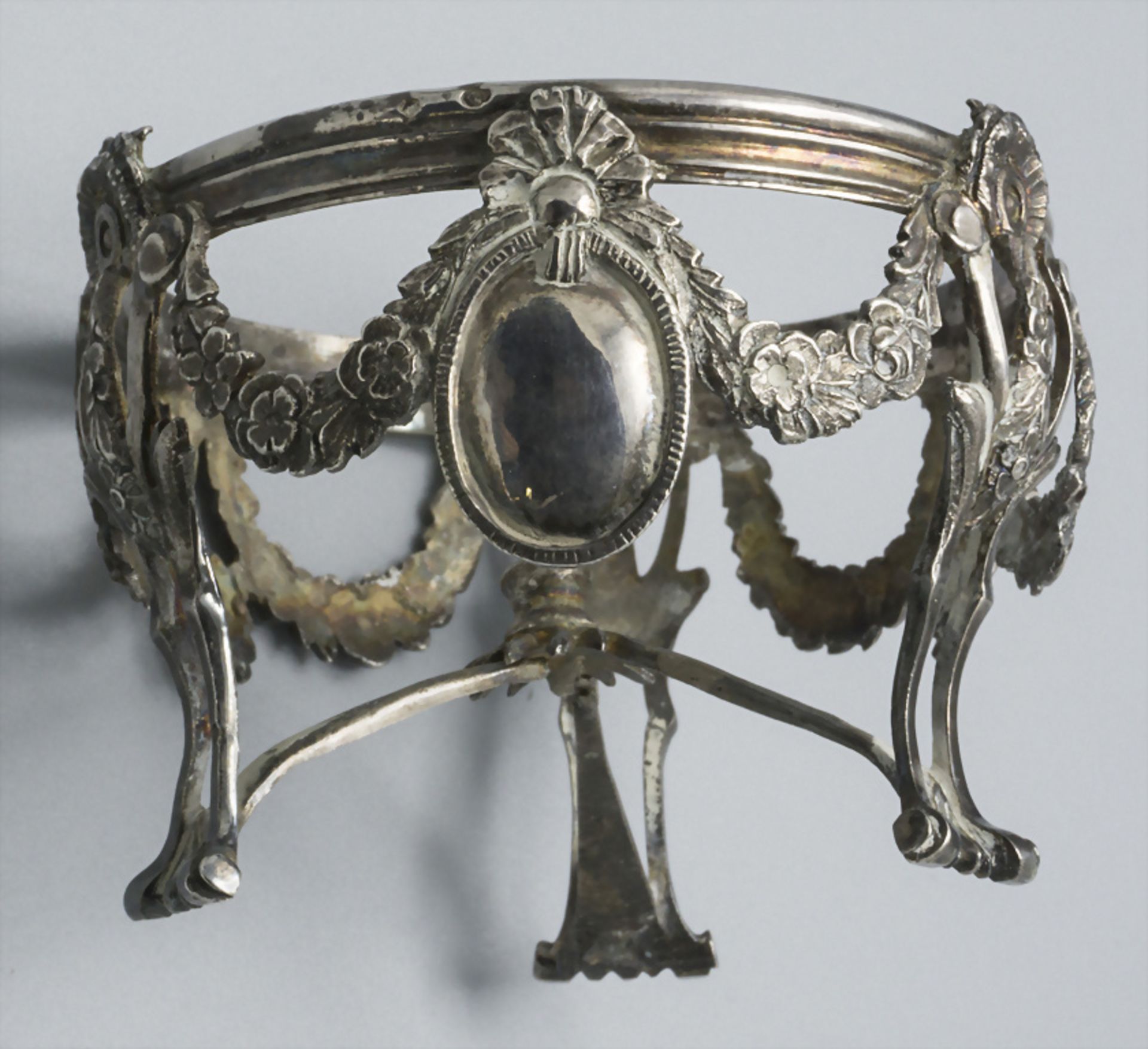 4 Louis XV Salieren / 4 salières en argent et verre / A set of 4 salt cellars, Nicolas Pigeon, ... - Image 5 of 6