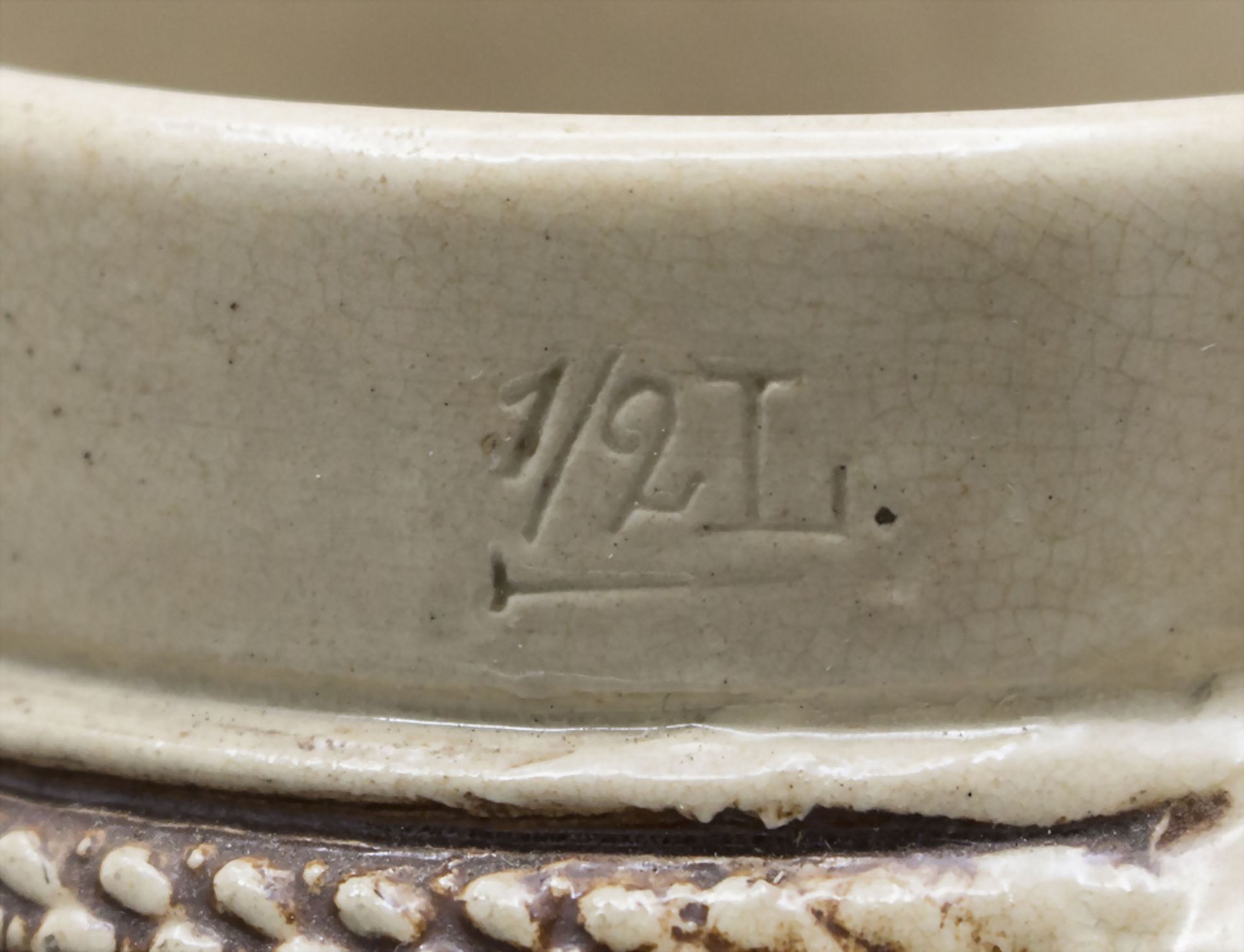 Bierkrug / A beer mug / stein, 'B.P.O.E. Benevolent and Protective Order of Elks', Detroit ... - Image 5 of 6