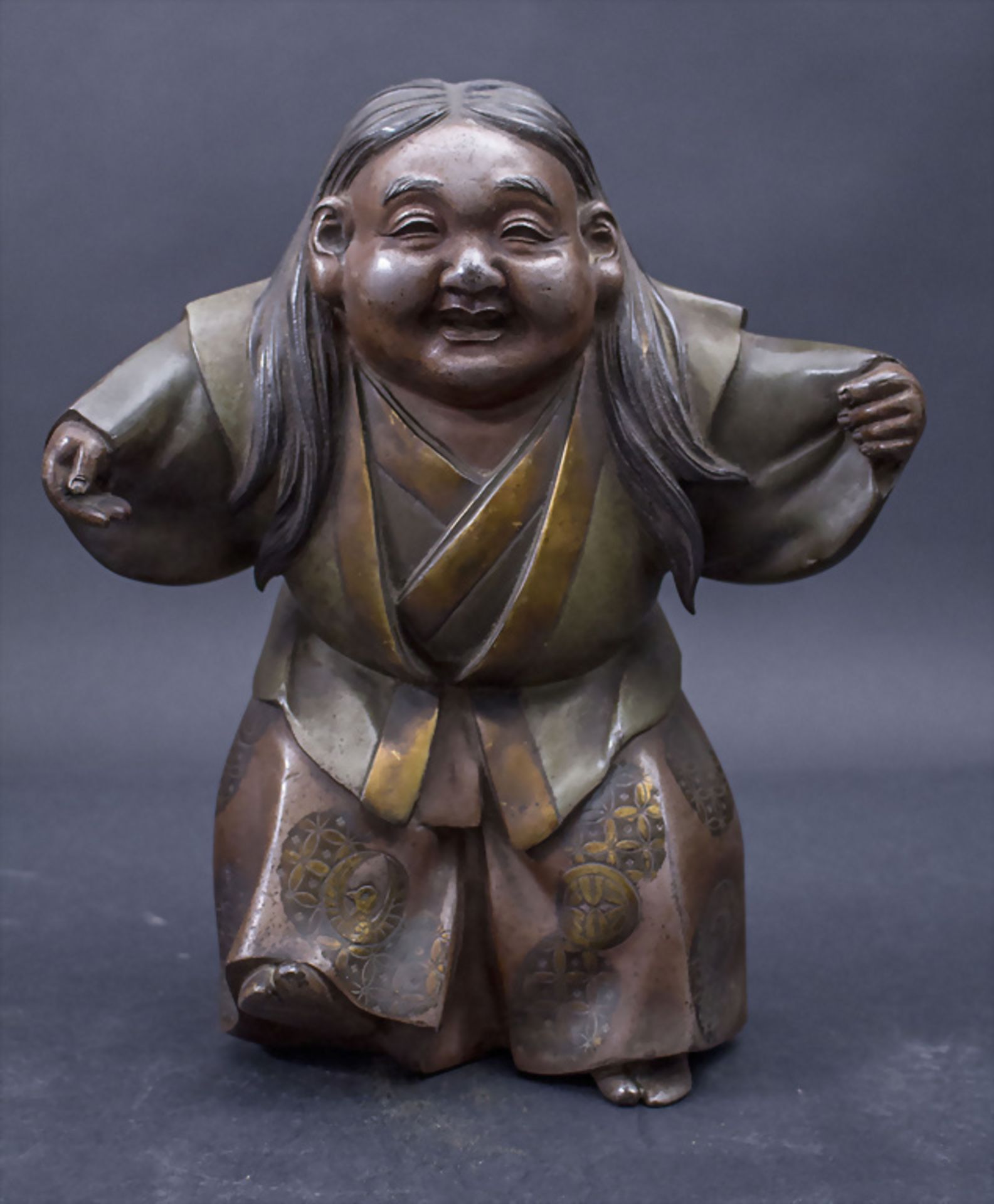 Okimono 'Lächelnder Mann' / An Okimono of a smiling man, Joshin, Japan, 19. Jh.