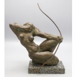 Art Déco Skulptur 'Amazone', Borislav Roussinov (1946- ), Bulgarien