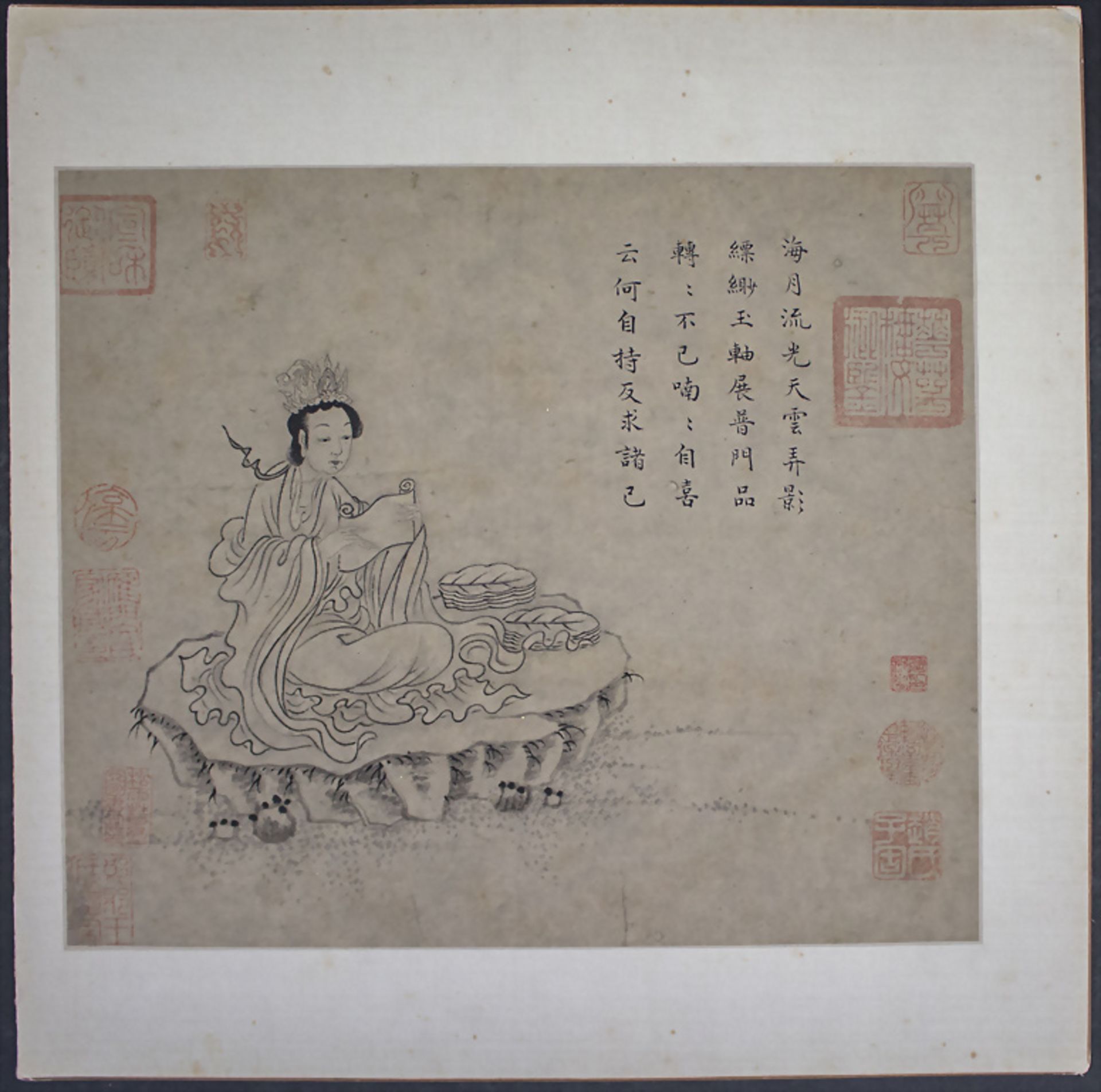 Mythologische Figurenstaffage / Mythological figural depictions, Qing Dynastie (1644-1911) - Bild 2 aus 3