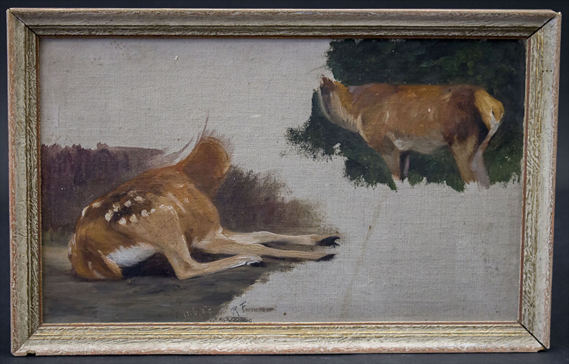 Richard FRIESE (1854-1918), 'Rehskizze' / 'A sketch of deers' - Bild 2 aus 4