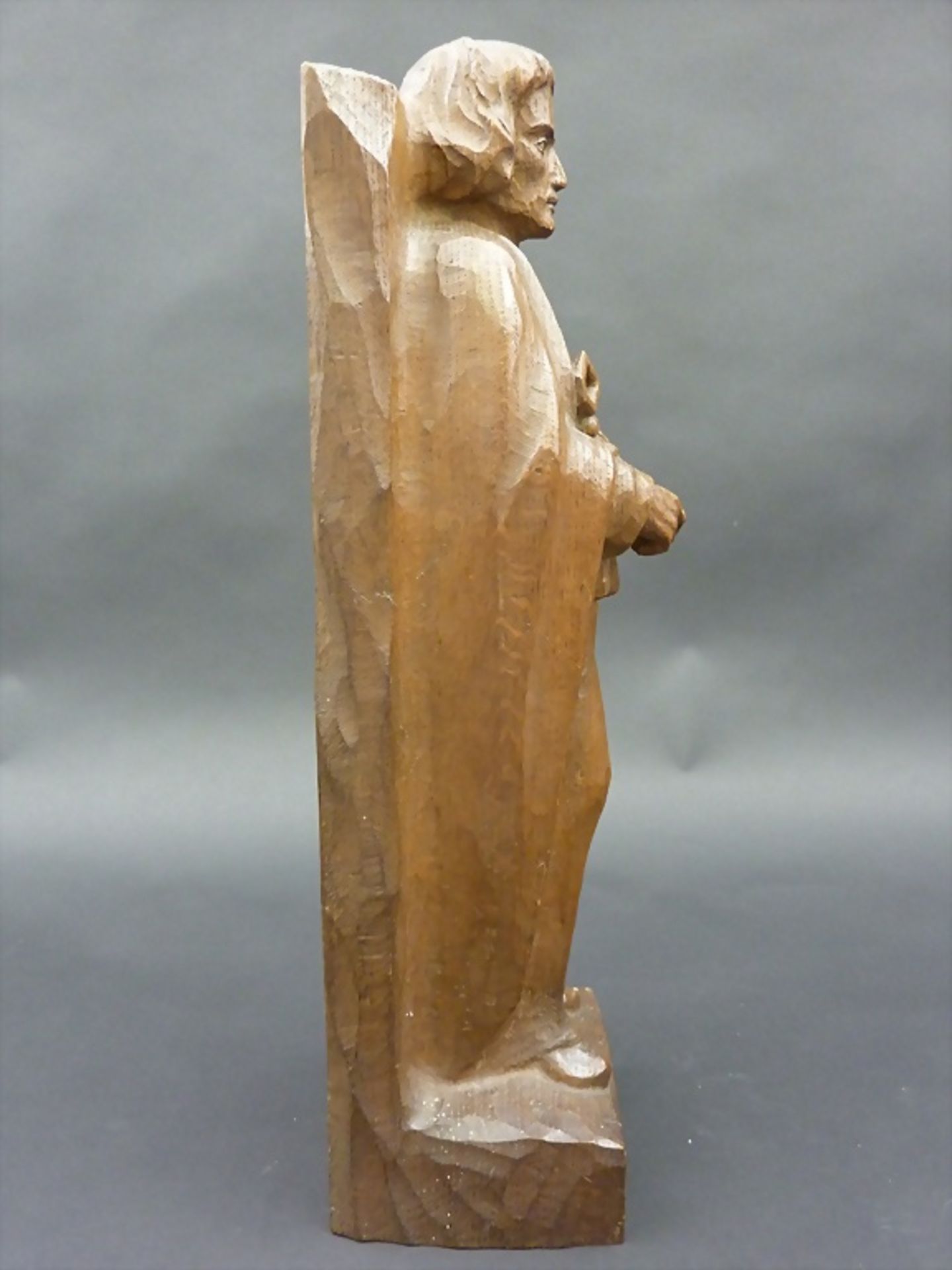 Holz-Skulptur 'Heiliger Apostel Petrus - Der Fels' / Wooden sculpture 'Holy Apostle Peter - ... - Image 8 of 12