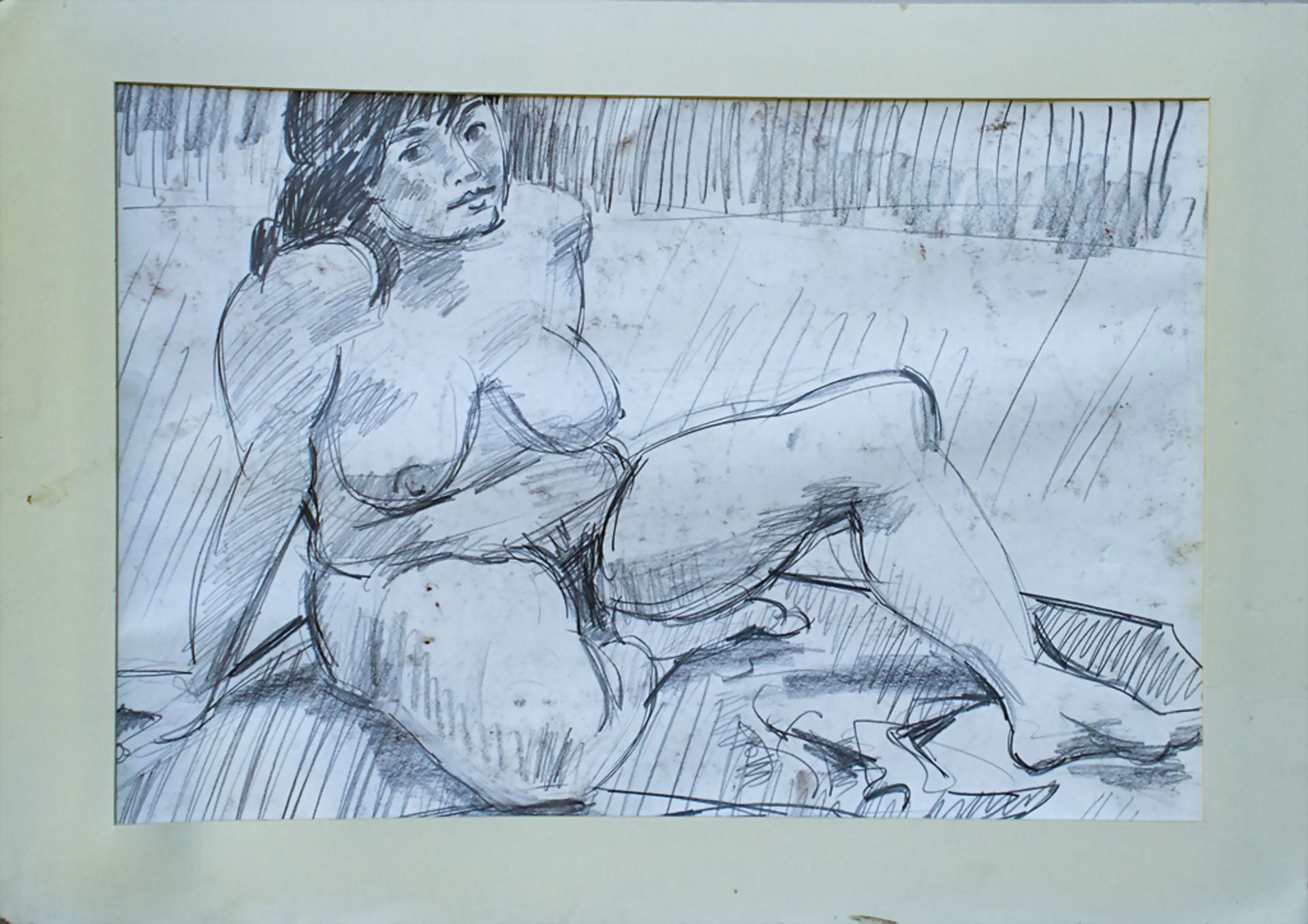 Künstler des 20. Jh., 'Weiblicher Akt' / 'Female nude' - Bild 2 aus 4