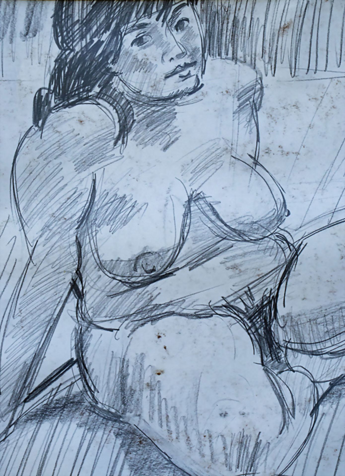 Künstler des 20. Jh., 'Weiblicher Akt' / 'Female nude' - Bild 3 aus 4