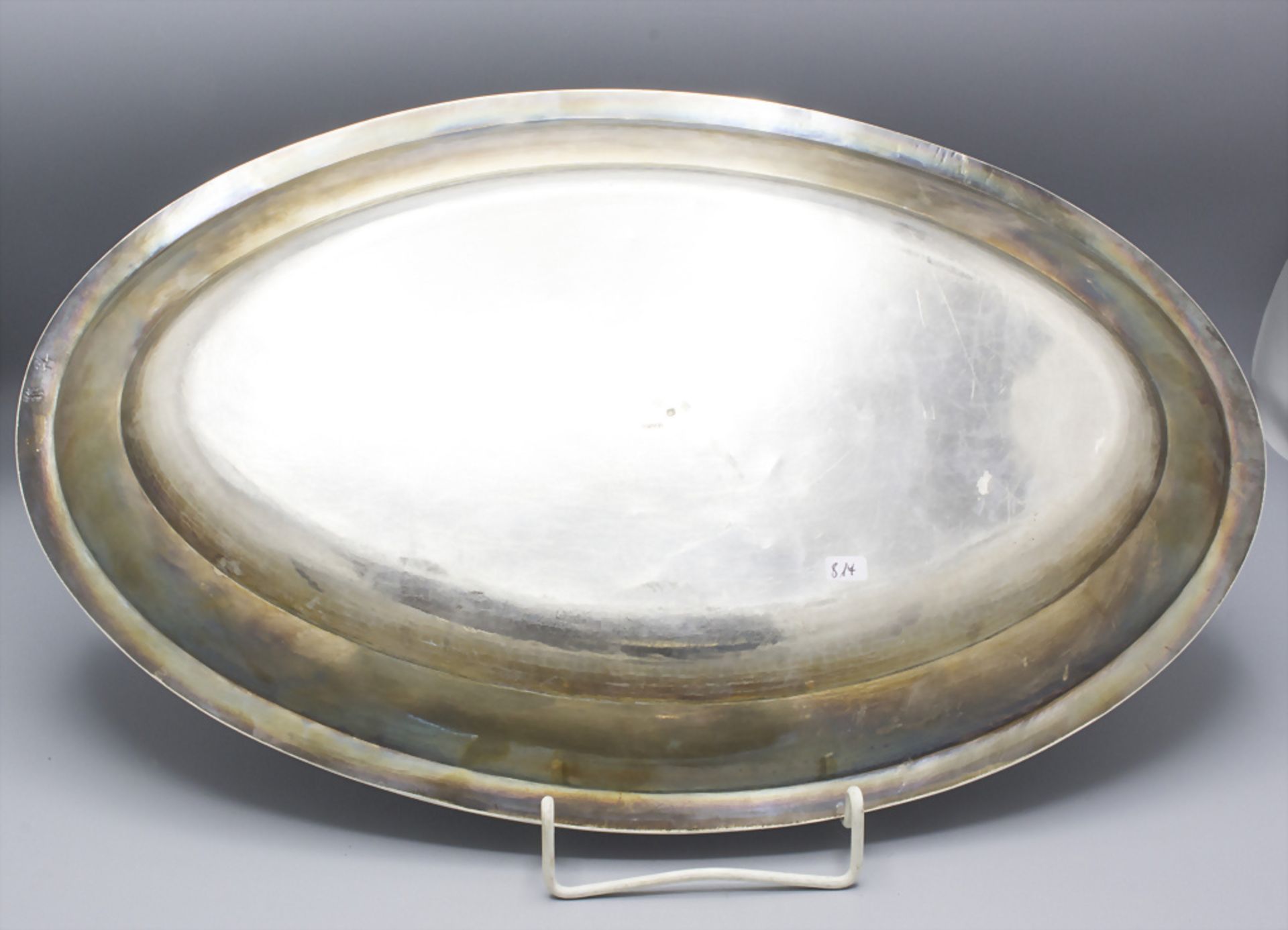 Ovale Platte / An oval silver tray, D. Legrand, Paris, nach 1819 - Image 2 of 5