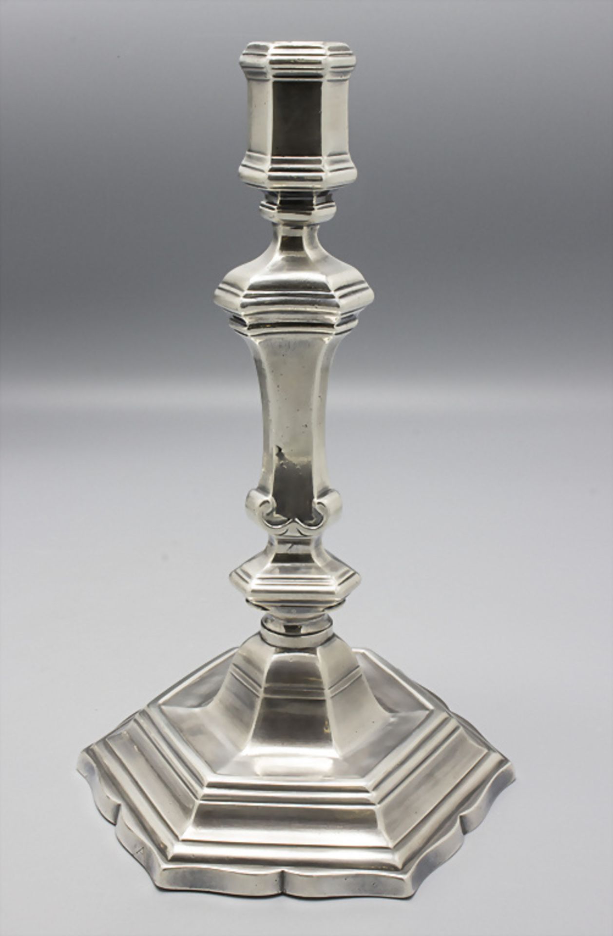 Barock Leuchterpaar / A pair Baroque silver candlesticks, Jean Baptiste Navier, Perpignan, ... - Image 5 of 11
