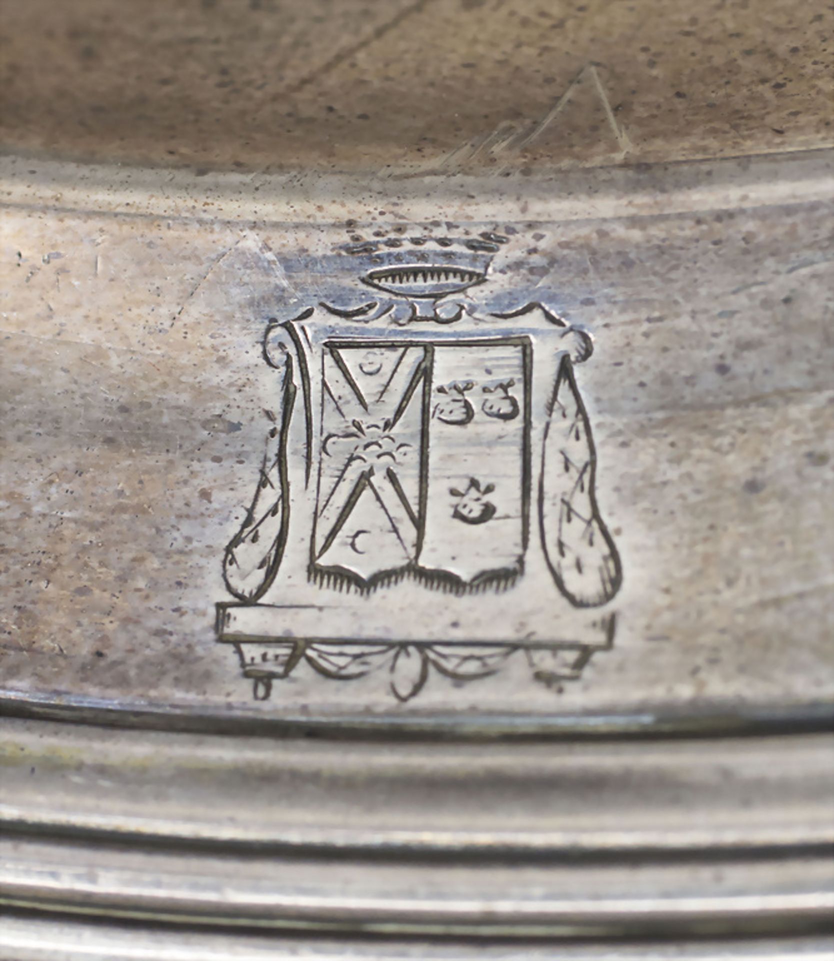 Runde Schüssel / A silver bowl, Frankreich, 1819-1838 - Bild 6 aus 6