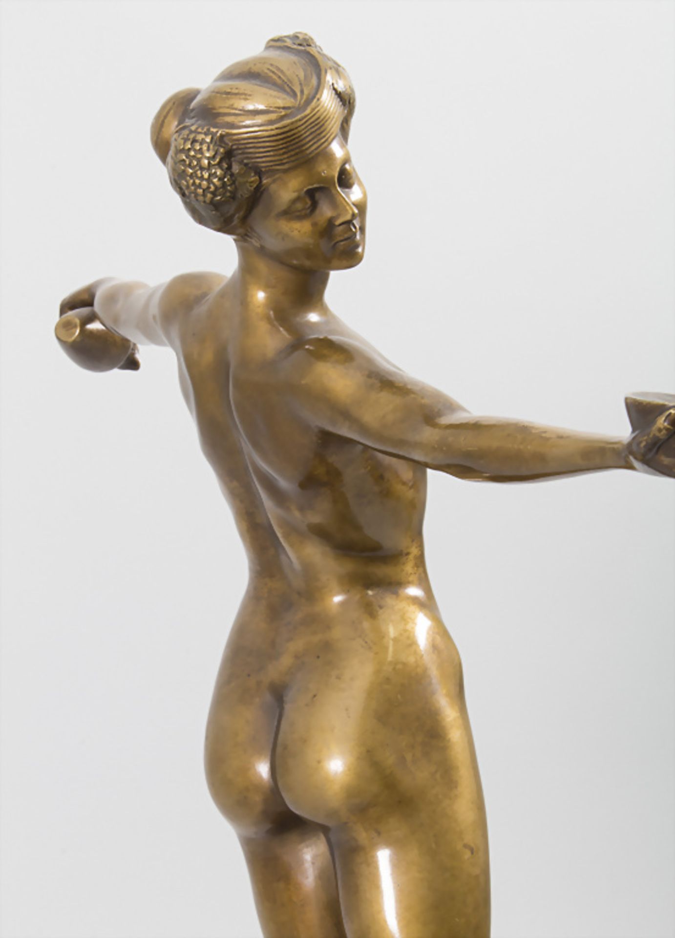 Artur Imanuel Löwental (Wien 1879-1964 Berlin), Jugendstil Bronze 'Weiblicher Akt' / An Art ... - Image 7 of 10