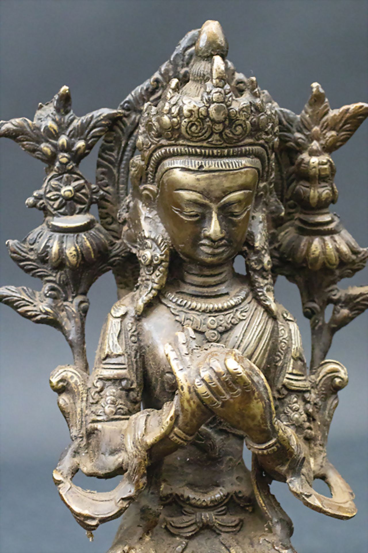 Buddha, wohl Nepal, um 1900 - Bild 2 aus 8