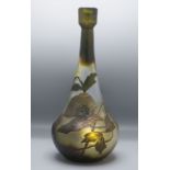 Jugendstil Vase Solifleur mit Mohnblumen / An Art Nouveau cameo glass vase with poppies, ...