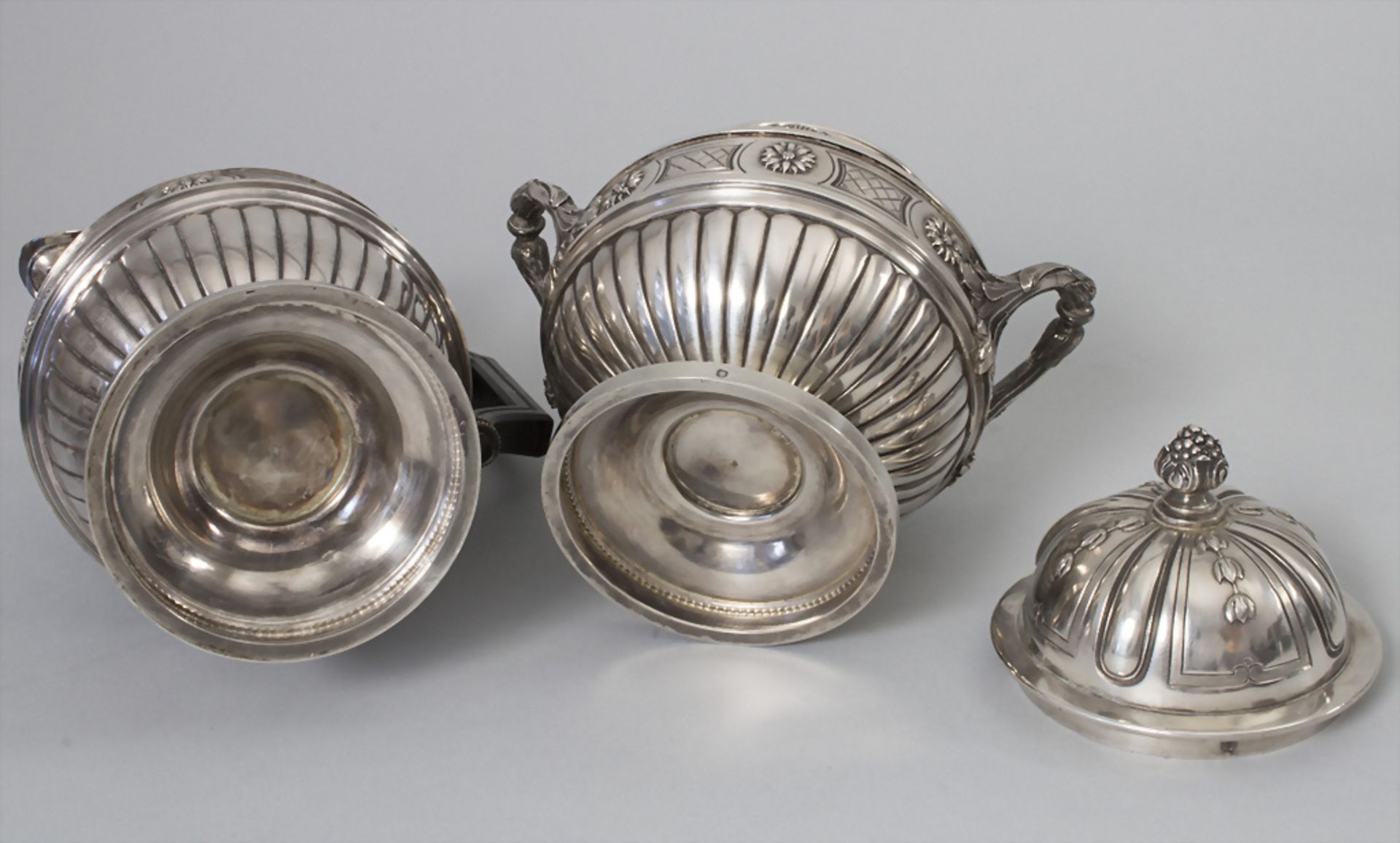 Kaffeekanne und Zuckerdose / A silver coffee pot and sugar bowl, Raoul Mauger, Paris 1897-1904 - Image 6 of 12