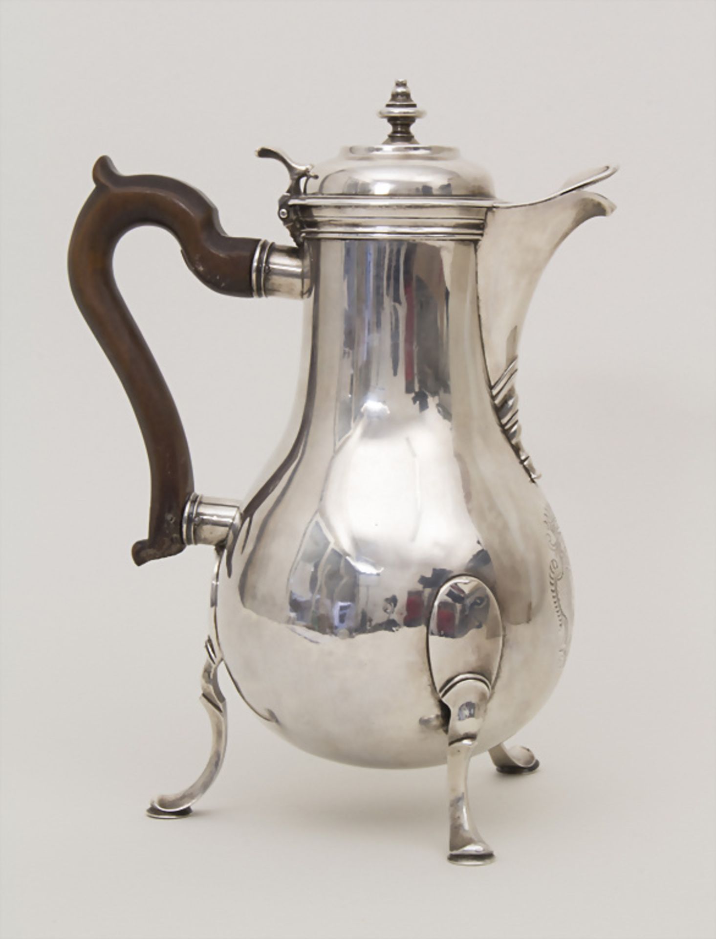 Barock Kanne / Verseuse / A silver coffee pot, Jean-Pierre Dautun (1704-1768), Morges bei ... - Image 8 of 11