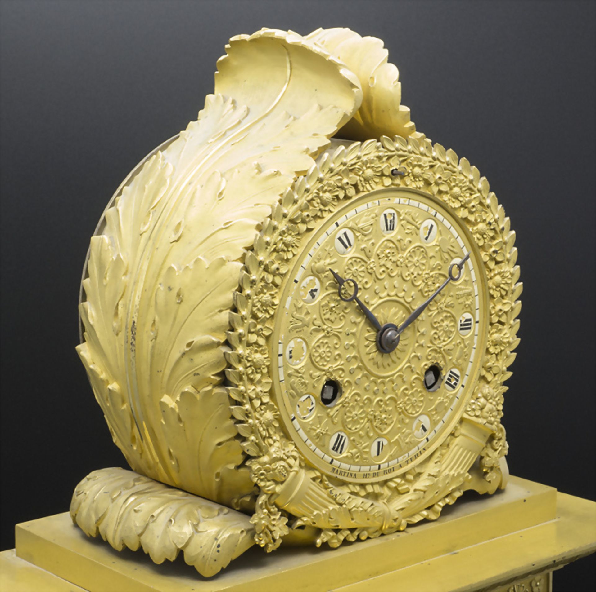 Empire Pendule 'Die Künste' / An Empire ormulu mantel clock 'The fine arts', Martina Horloge ... - Image 3 of 7