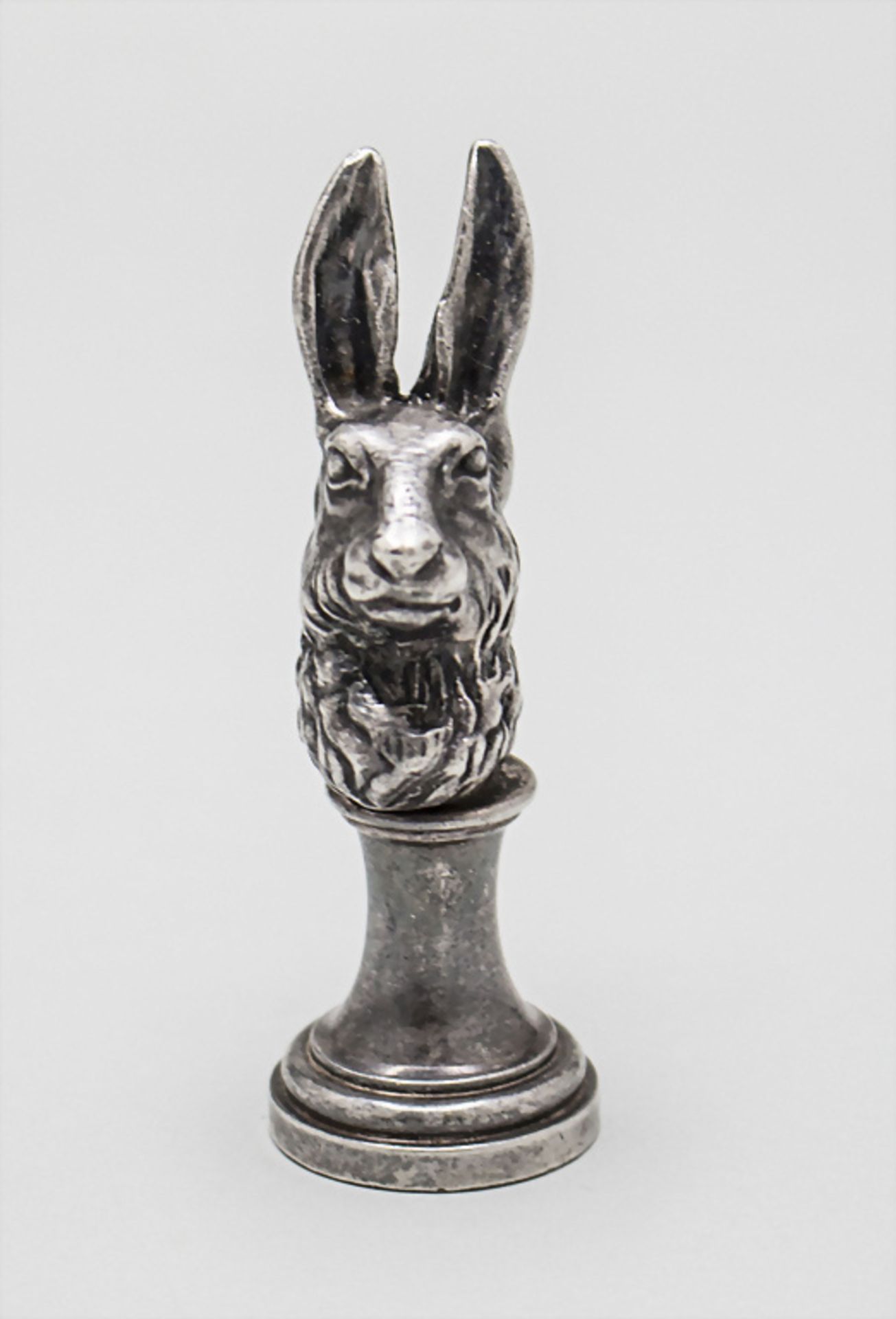 Petschaft / Siegel mit Hasenkopf / A seal with the head of a hare, wohl Fankreich, 19. Jh. - Bild 2 aus 4