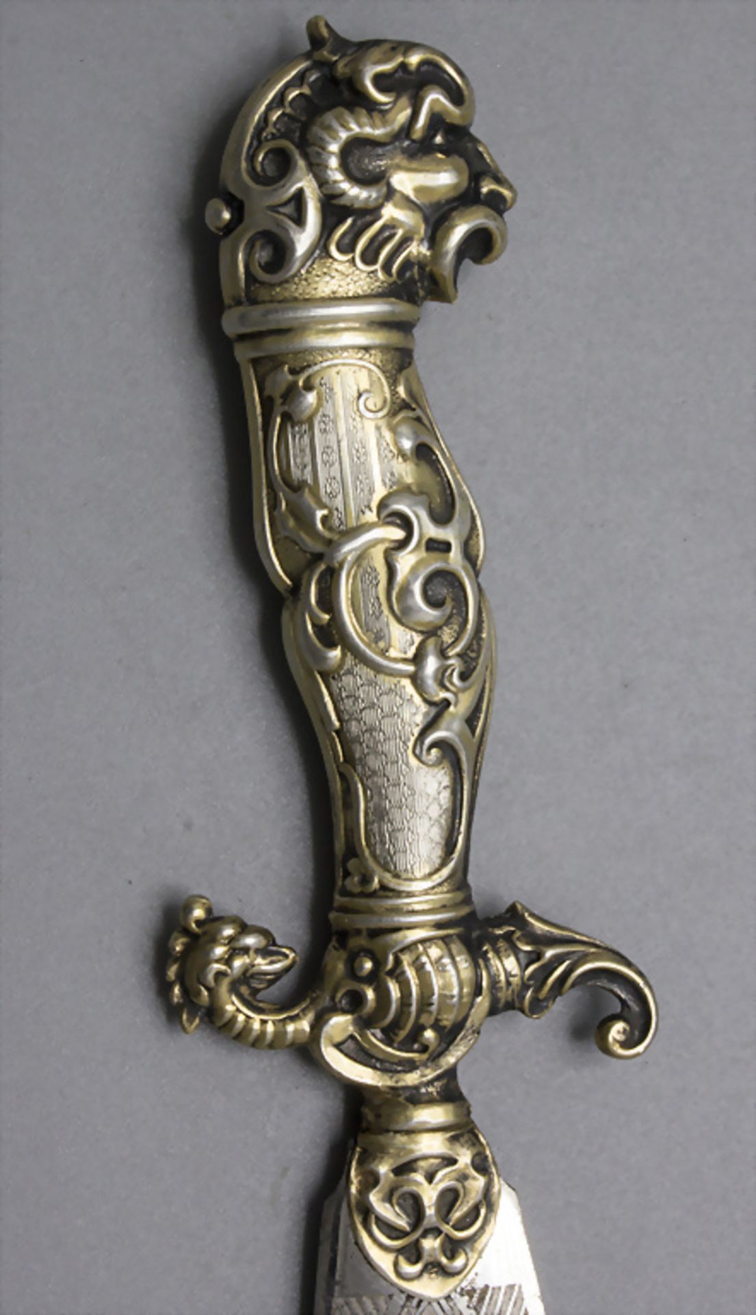 Petschaft und Brieföffner / A silver seal and a letter opener, Frankreich, um 1900 - Bild 3 aus 7