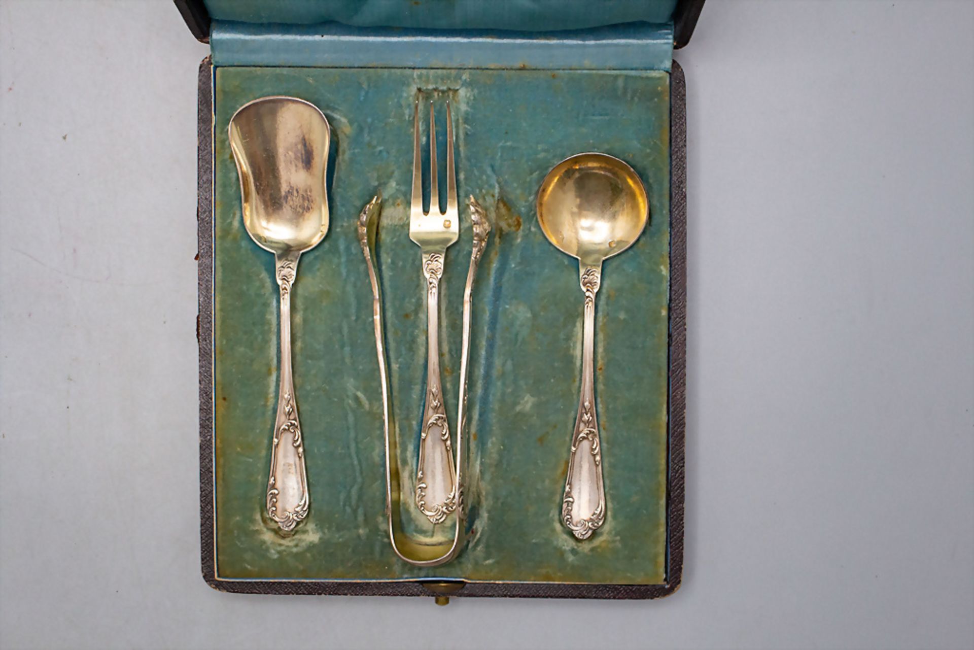 4 Teile Vorlegebesteck / A set of 4 pieces of serving cutlery, Tallois & Mayence, Paris, um 1900 - Image 3 of 9
