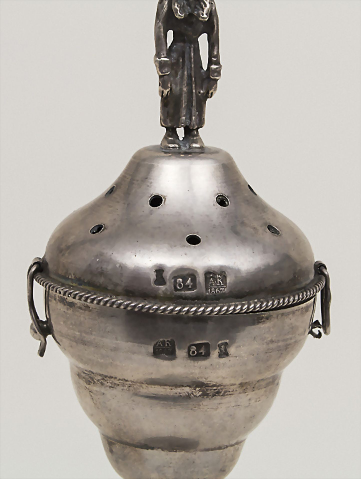 Besaminbüchse / A silver besamin box, Russland / Russia, 1867 - Bild 4 aus 4