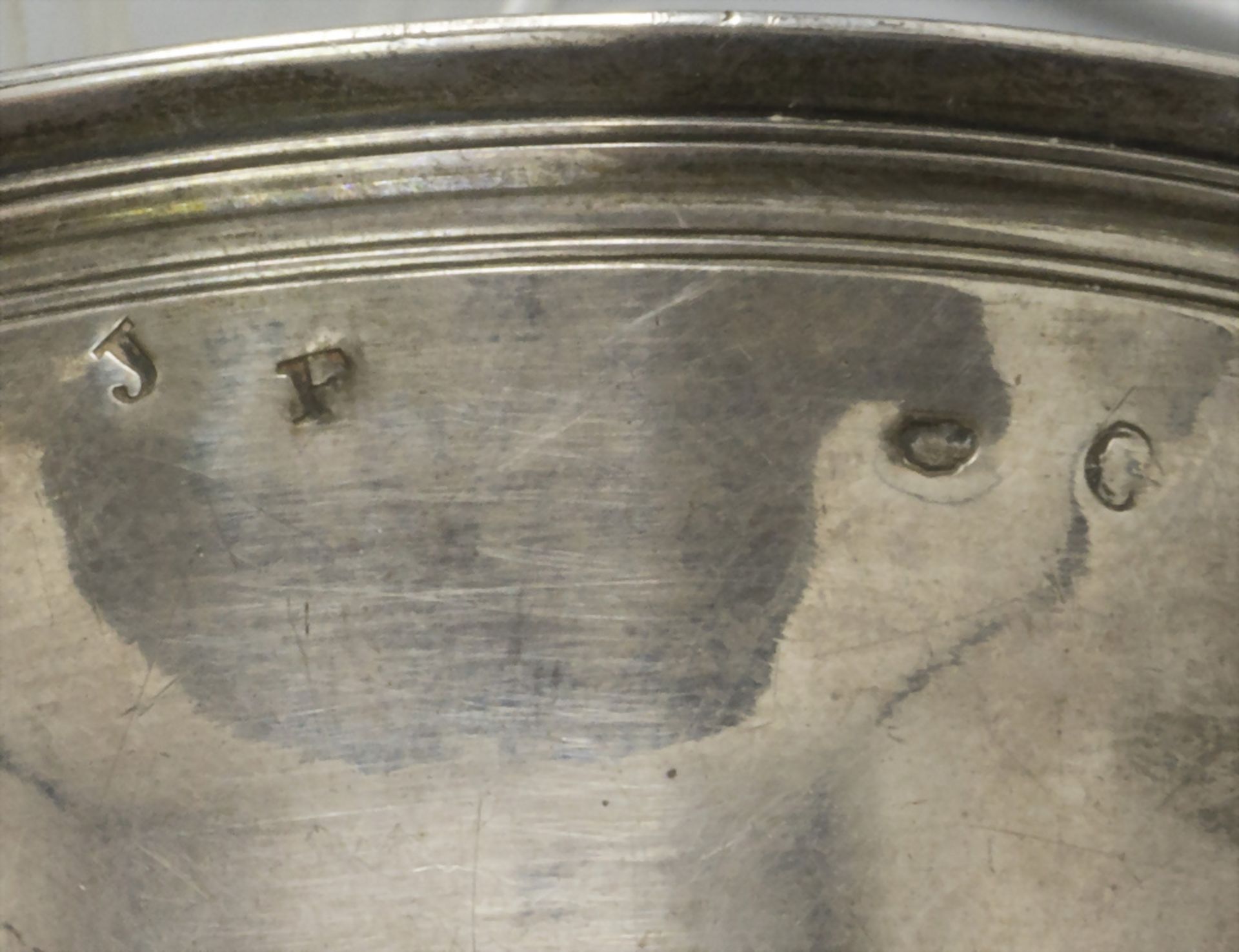Großer Barock Glockenbecher mit Deckel / A large silver beaker, Pierre Antoine Famechon, ... - Bild 6 aus 6