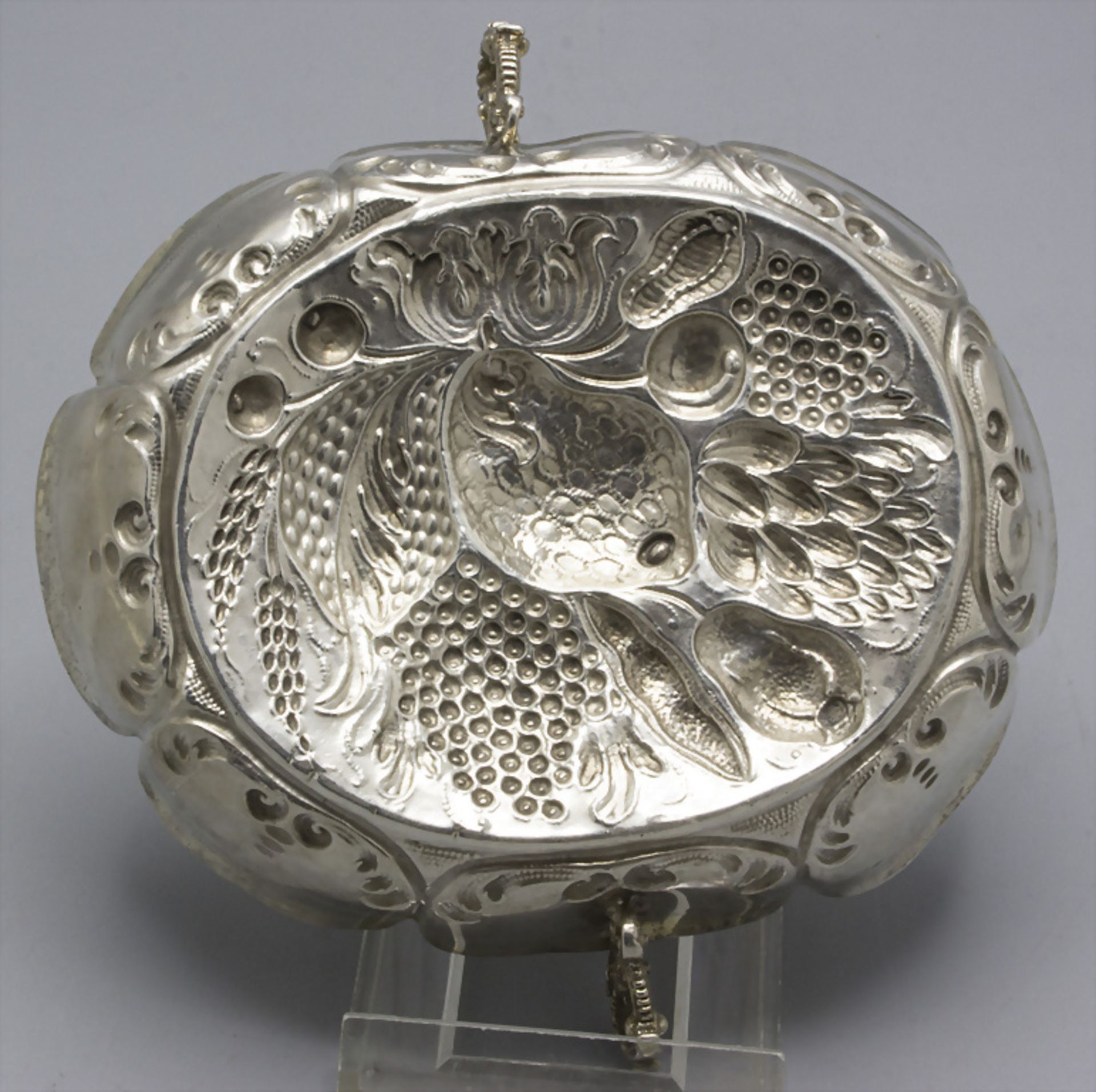Barock Etrog Schale / A Baroque silver Etrog bowl, Johann Georg Oxner (Meister 1677-1712), München - Image 4 of 6