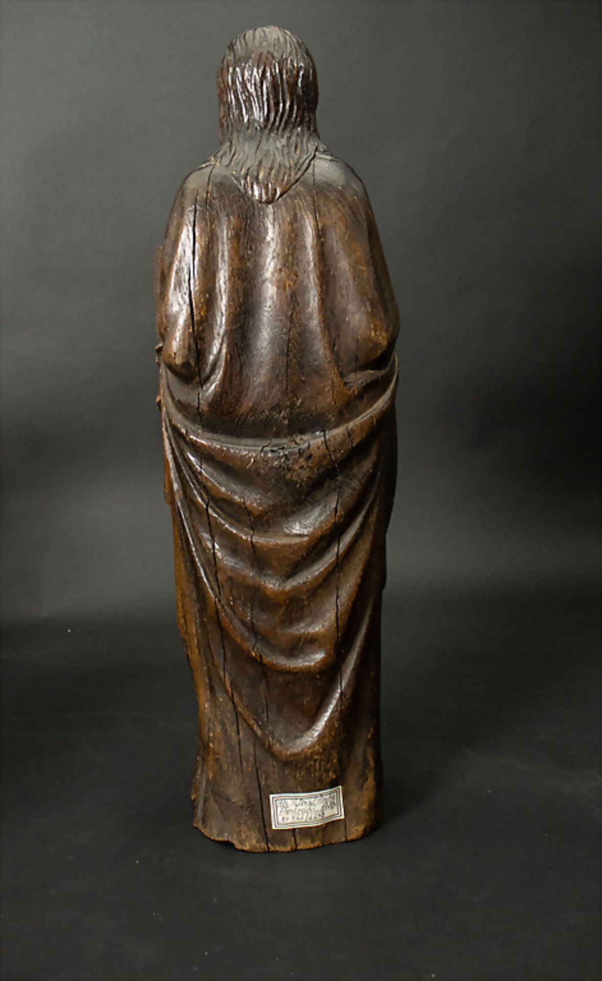 Skulptur Heiliger Petrus/Paulus / A wooden sculpture Saint Peter or Paul, wohl Frankreich, 17. Jh. - Image 3 of 5