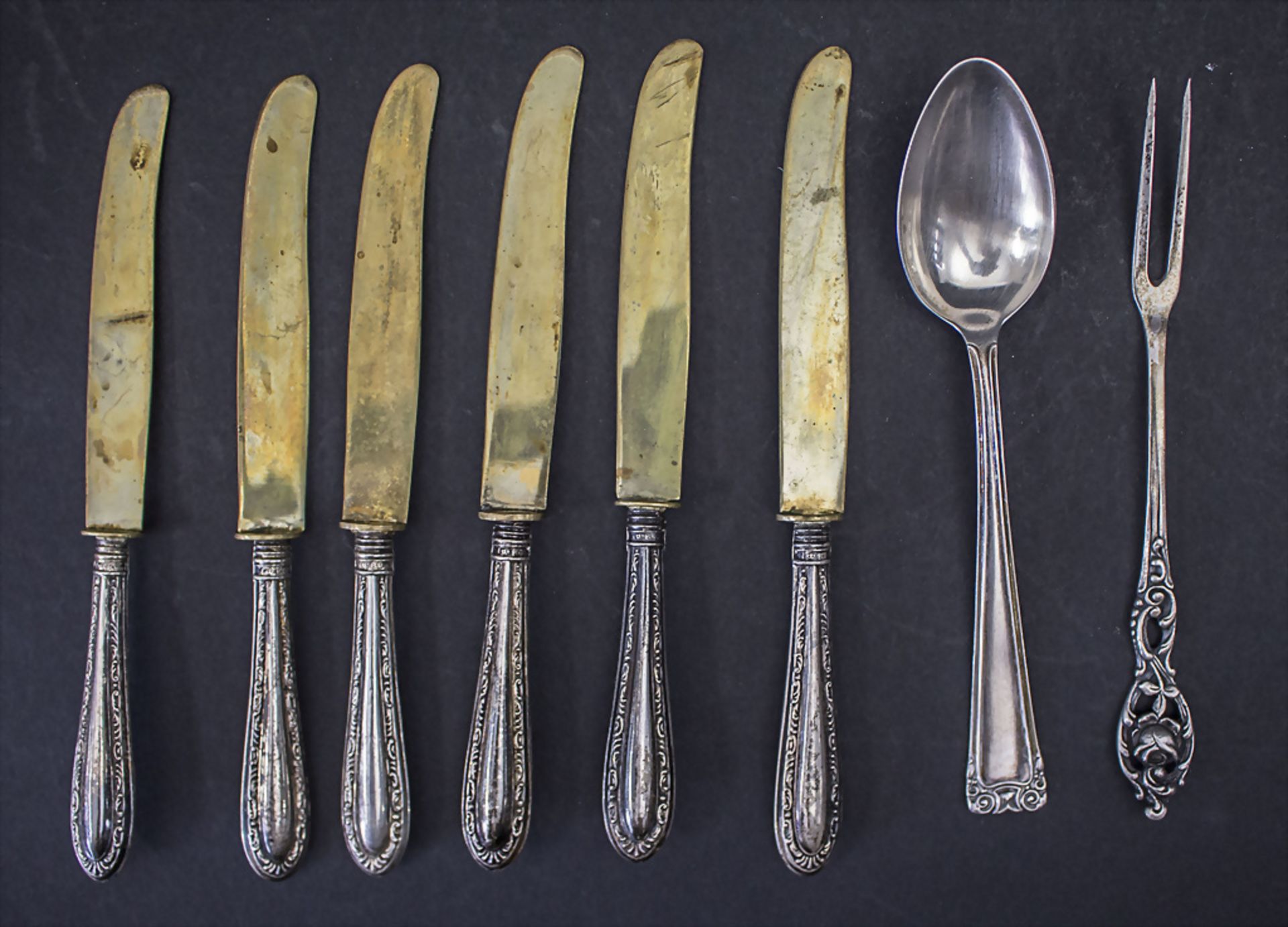 Konvolut Silberbsteck / Various pieces of silver cutlery, 20. Jh. - Bild 2 aus 3
