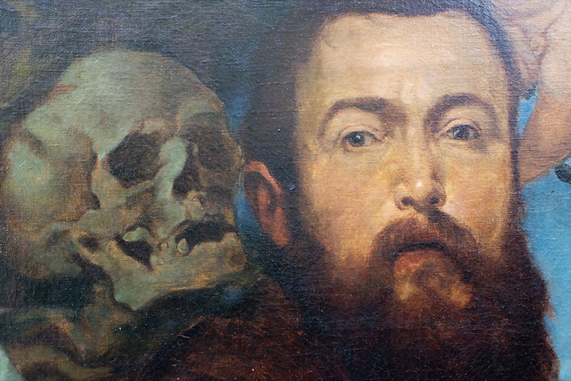 nach Hans THOMA (1839-1924), 'Selbstbildnis mit Tod und Amor' (1875) / 'A self-portrait with ... - Bild 4 aus 5